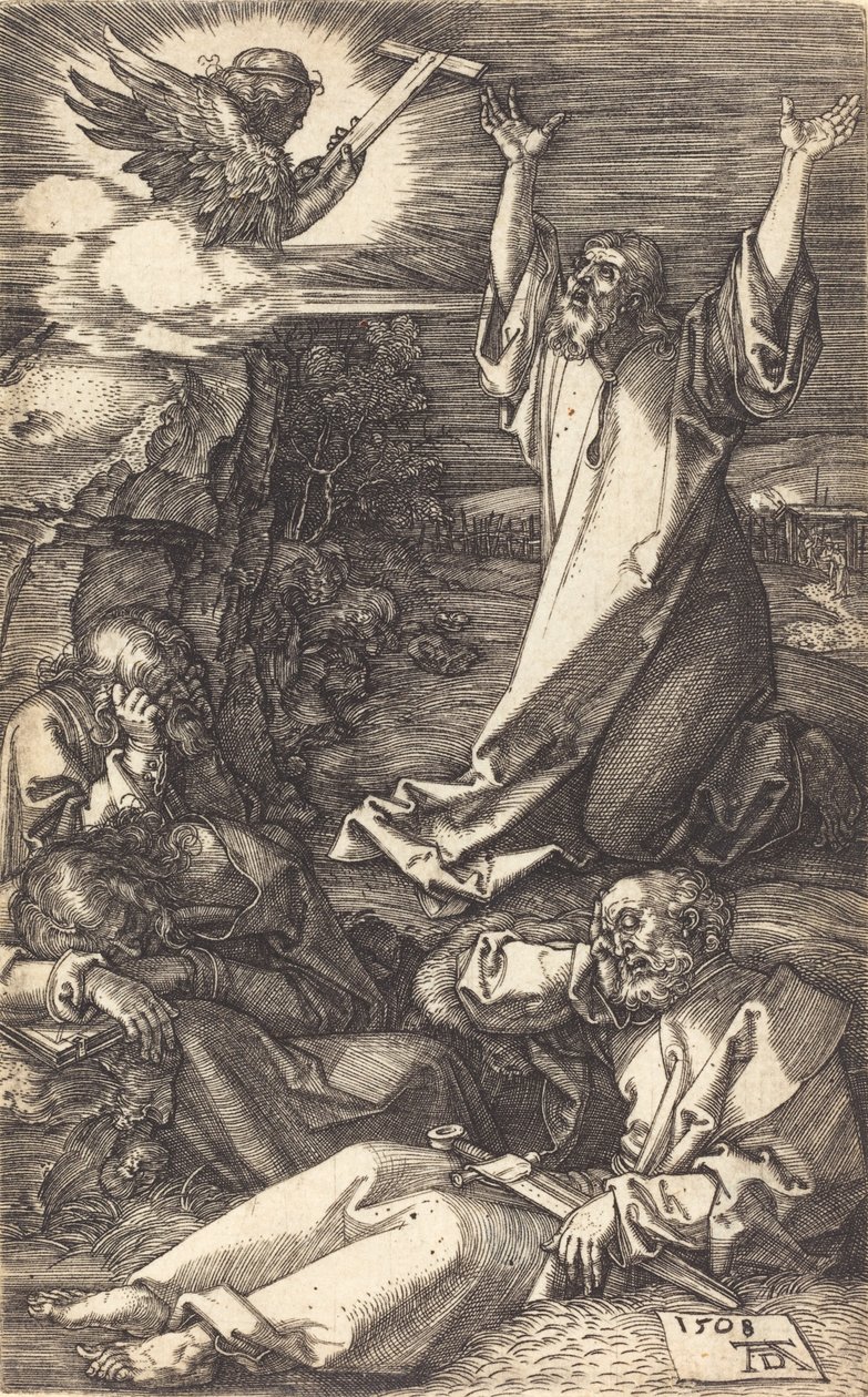 Le Christ au mont des Oliviers - Albrecht Dürer