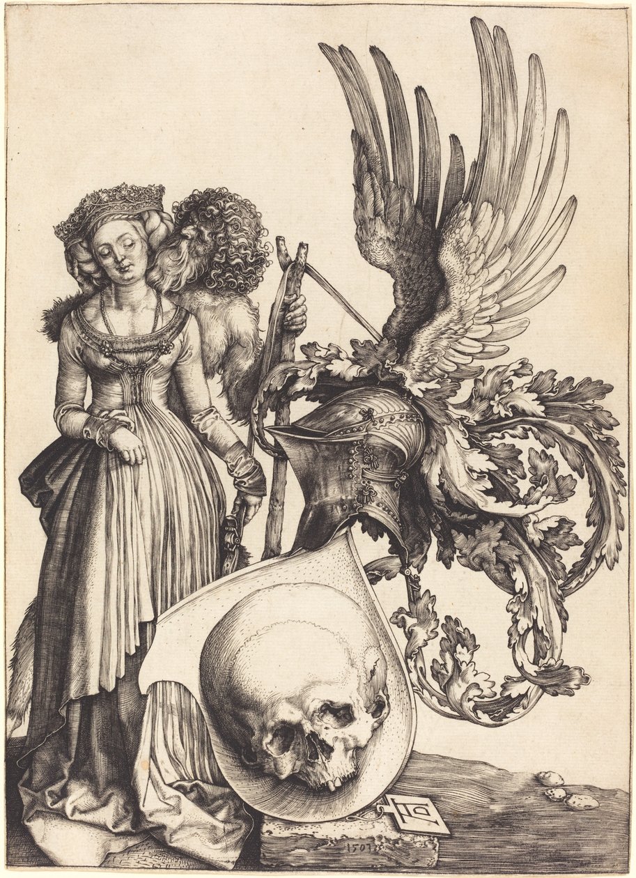 Blason avec un Crâne - Albrecht Dürer