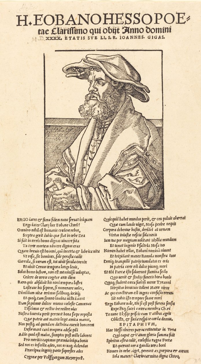 Eobanus Hess, 1526 - Albrecht Dürer