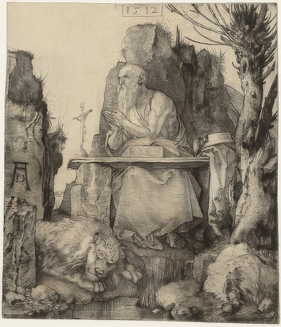 Saint Jérôme près du saule. 1512 - Albrecht Dürer