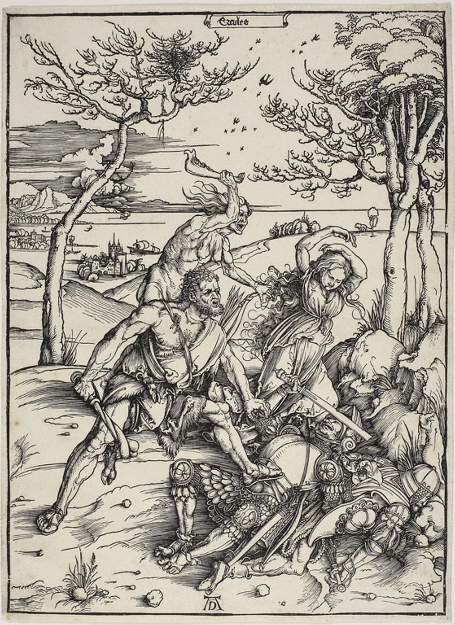 Hercule conquérant les jumeaux Molionides - Albrecht Dürer