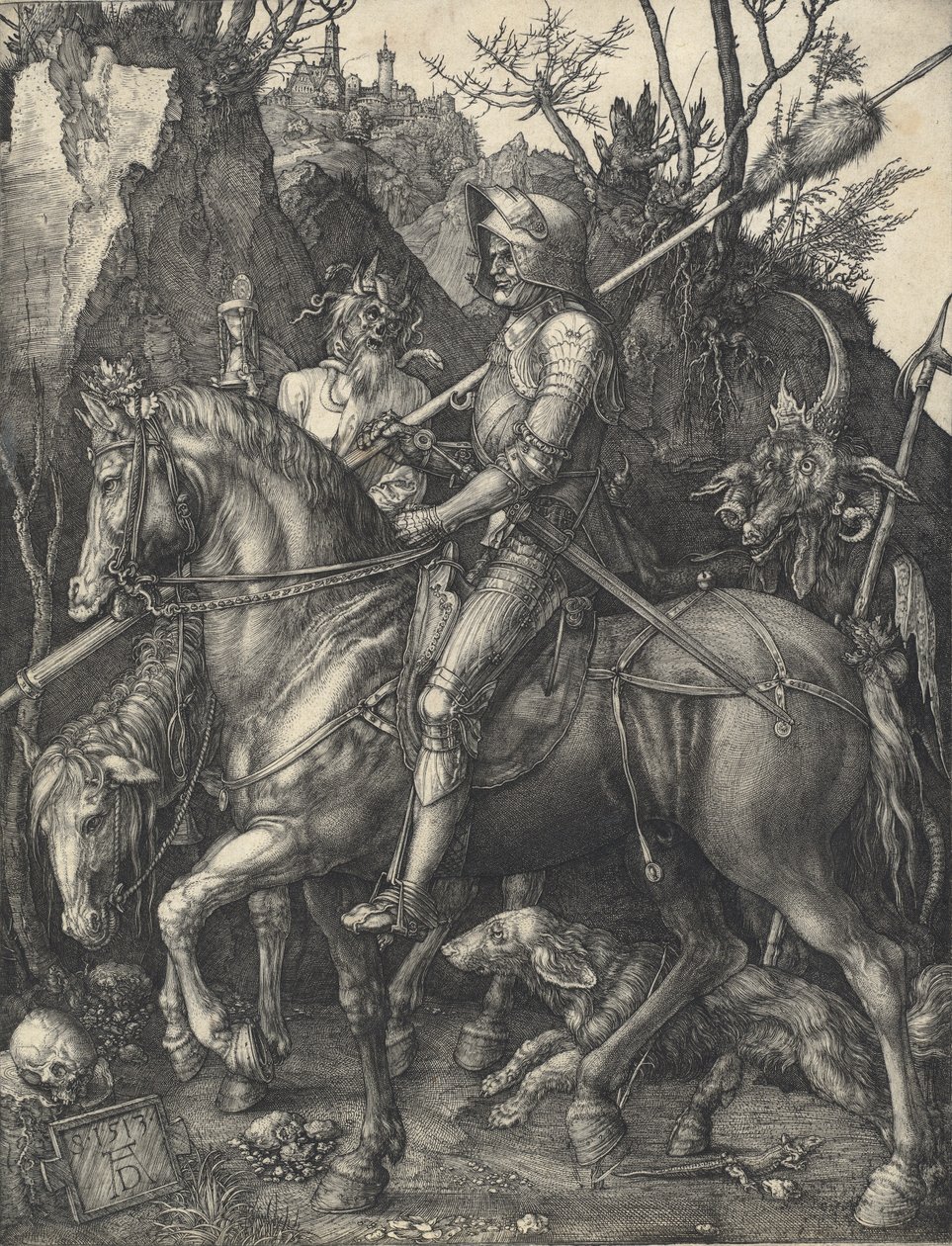 Le Chevalier, la Mort et le Diable, 1513 - Albrecht Dürer