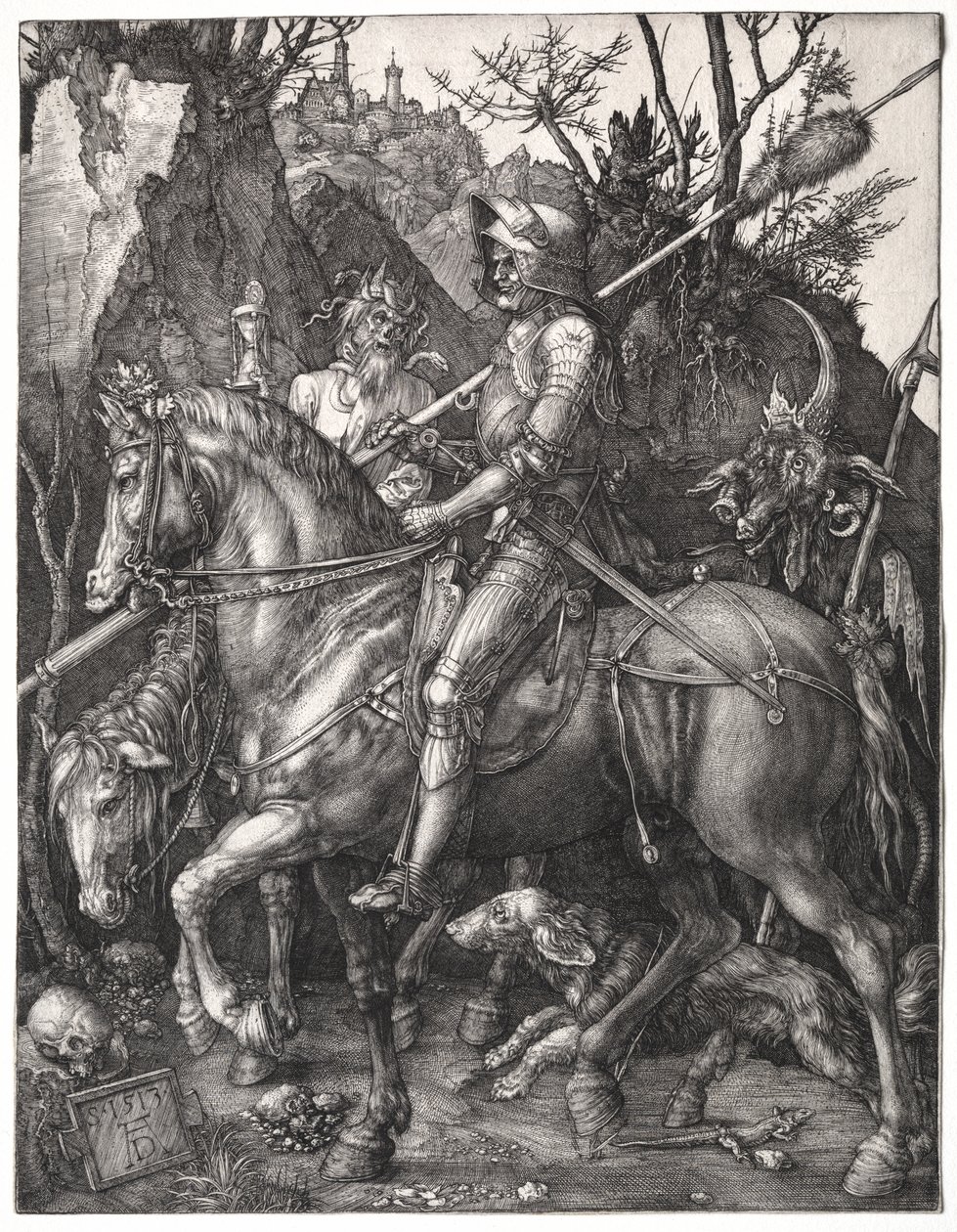 Le chevalier, la mort et le diable - Albrecht Dürer