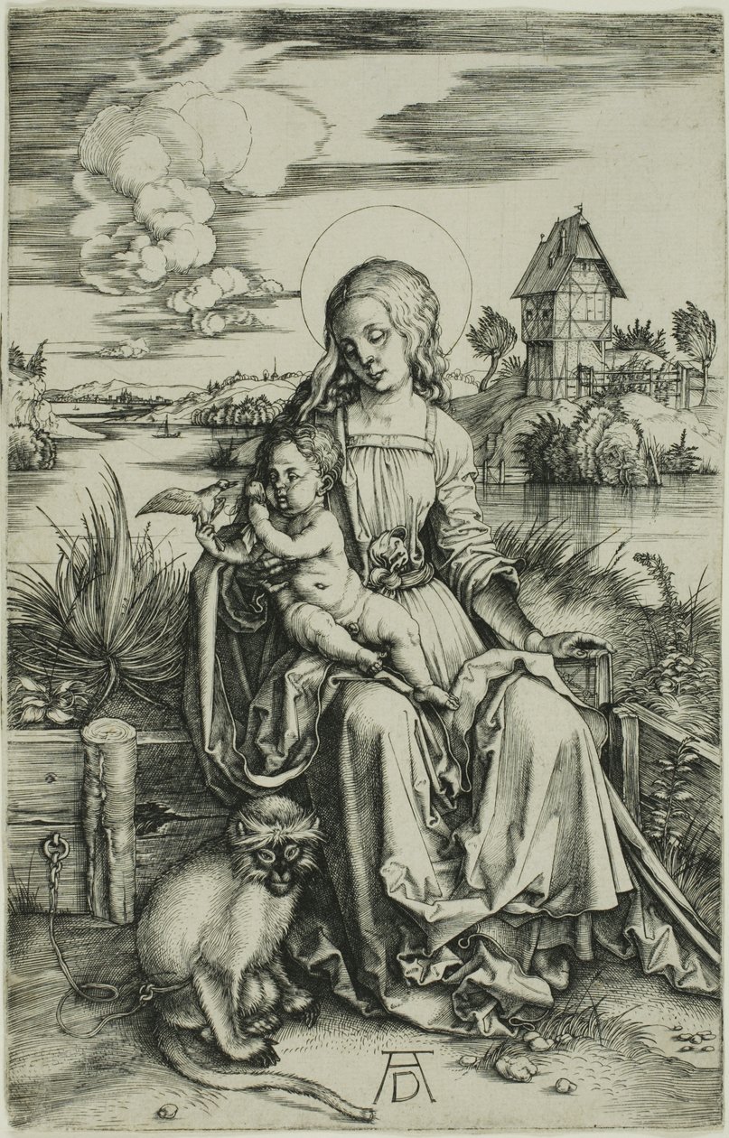 Madone avec le singe - Albrecht Dürer