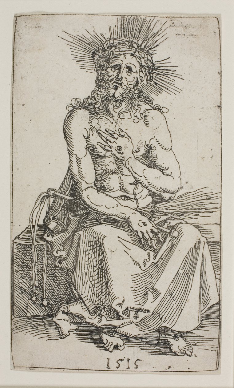 Homme de douleurs, assis - Albrecht Dürer