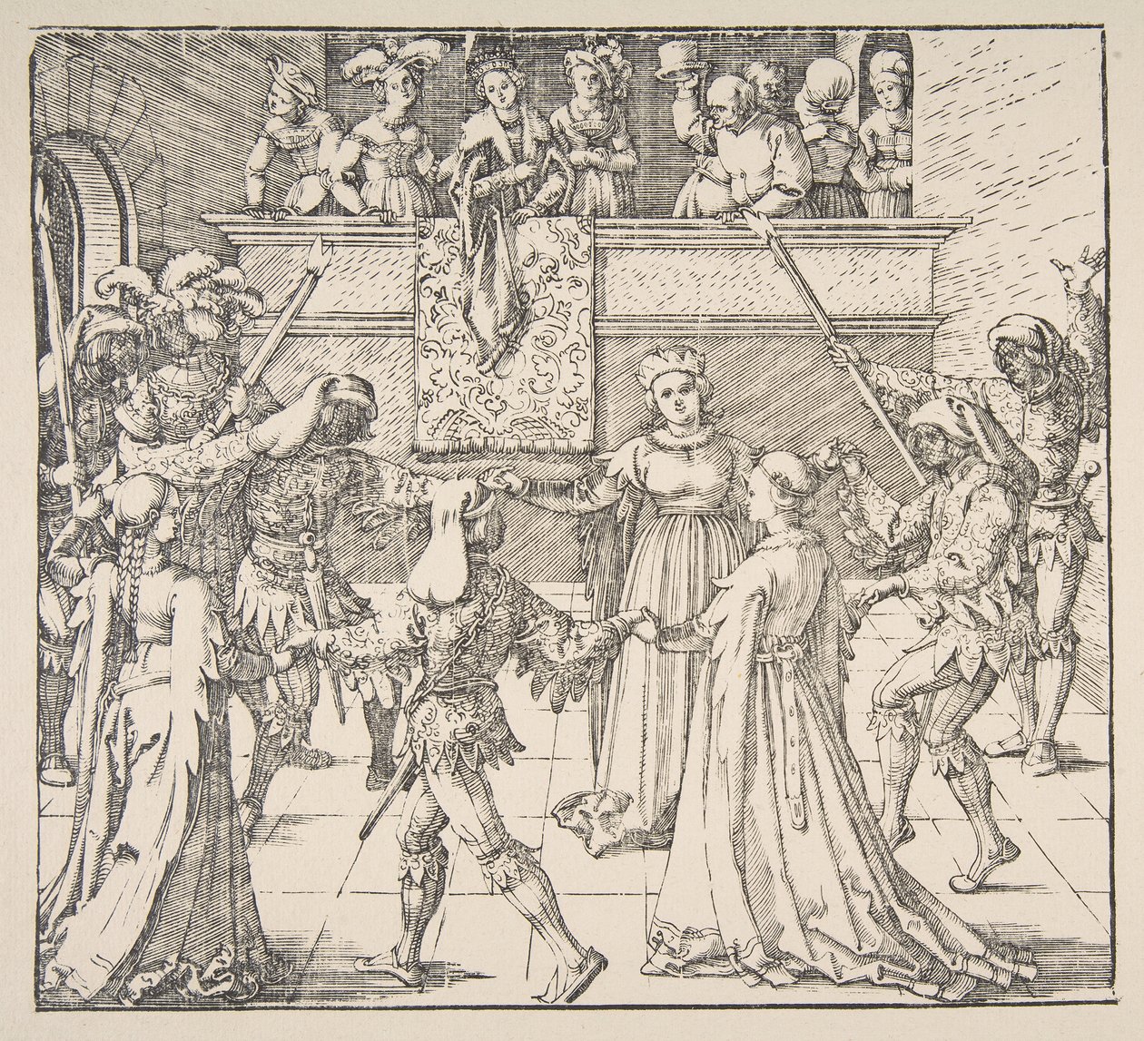 Danse de mascarade avec des torches, 1922 - Albrecht Dürer