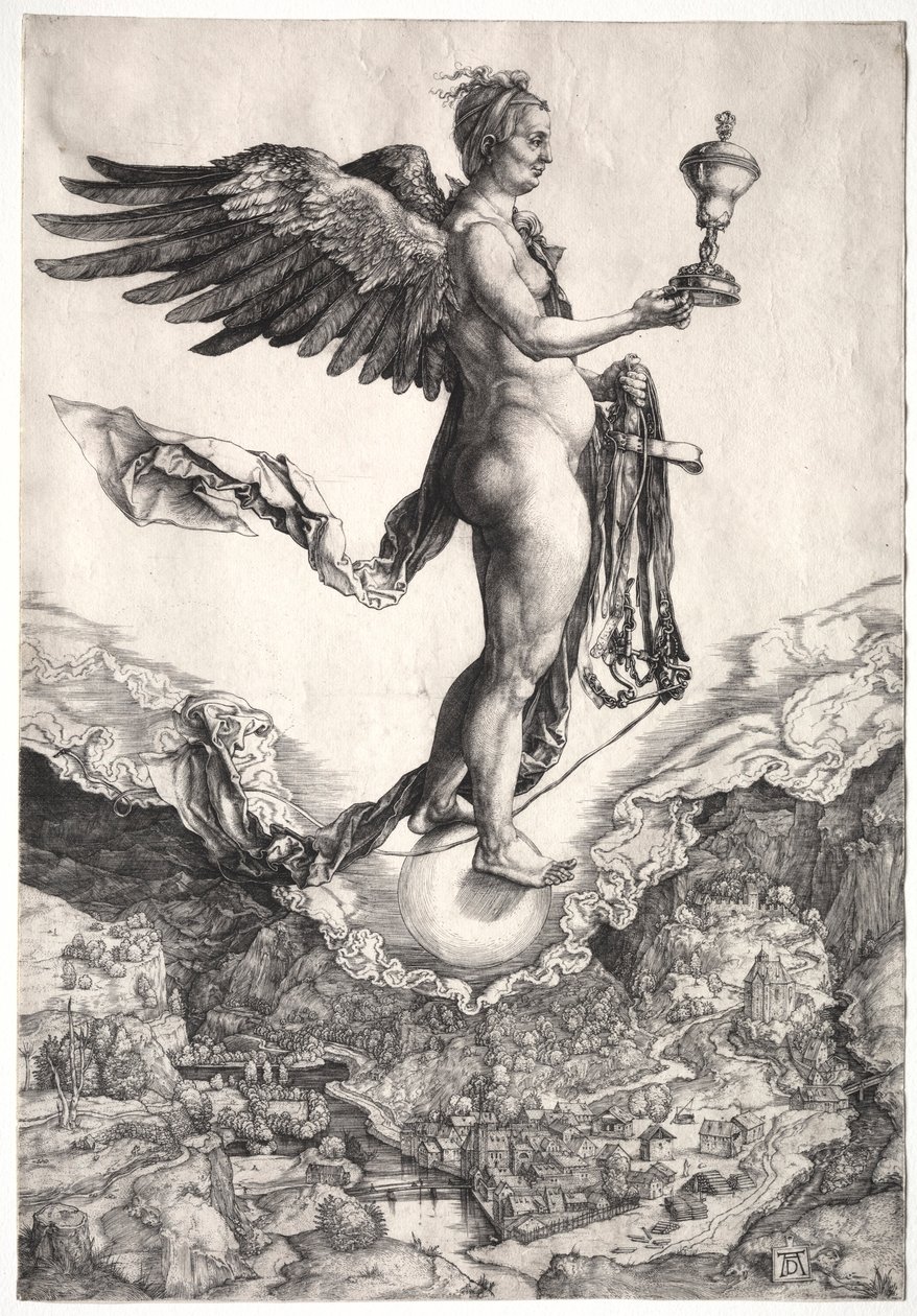 Némésis, c. 1501-1502 - Albrecht Dürer