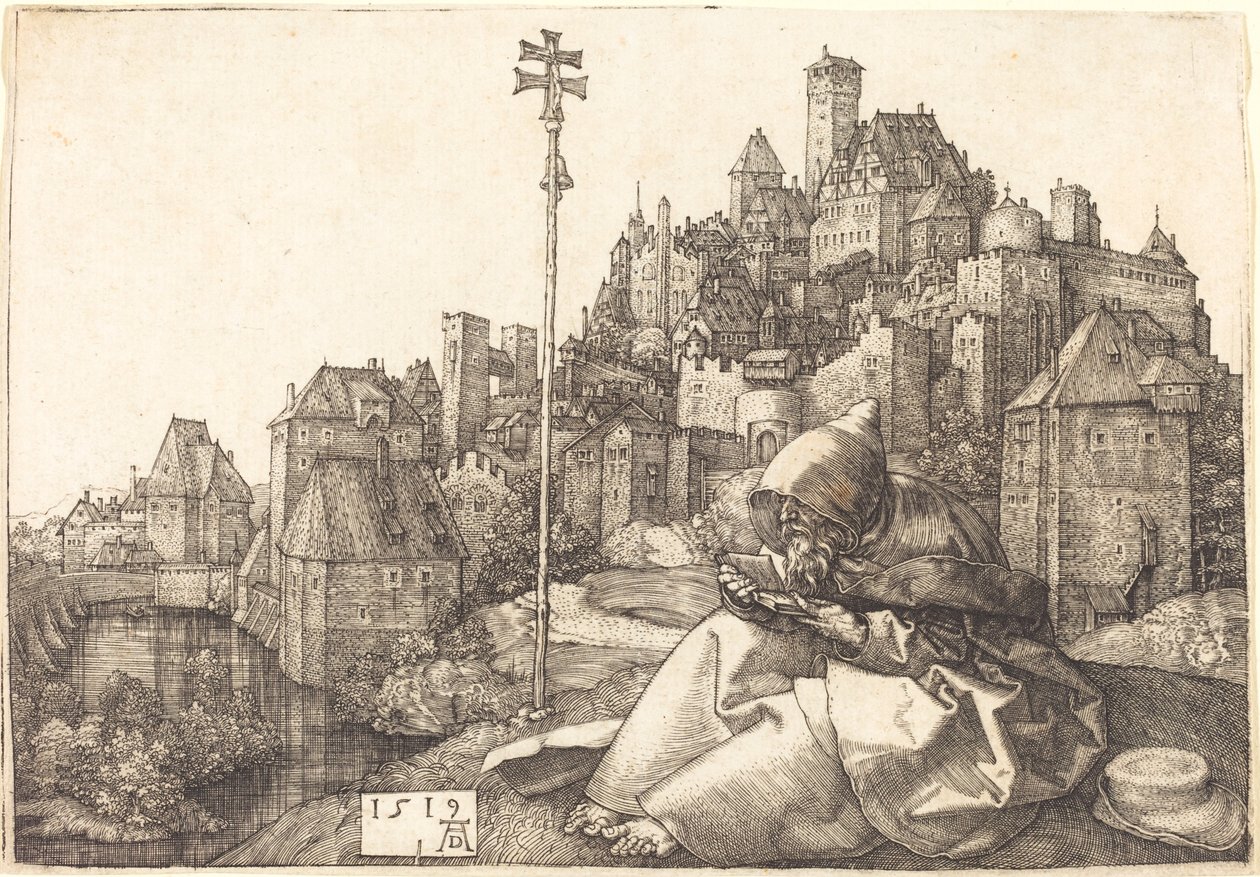 Saint Antoine lisant - Albrecht Dürer