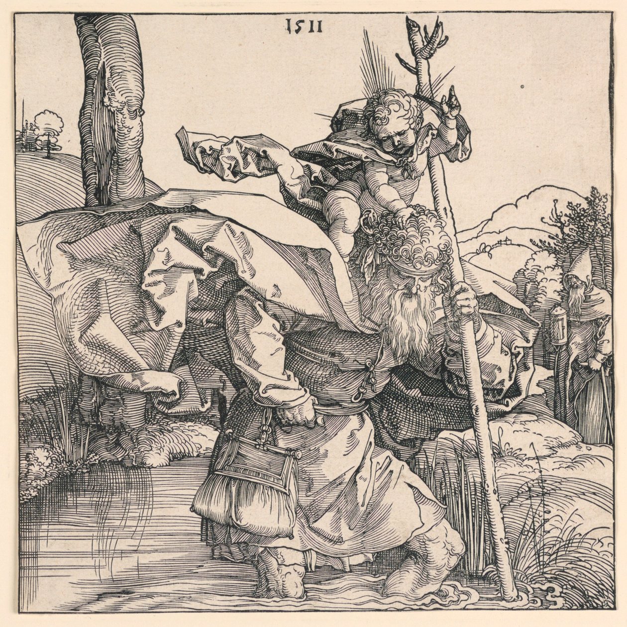 Saint Christophe - Albrecht Dürer