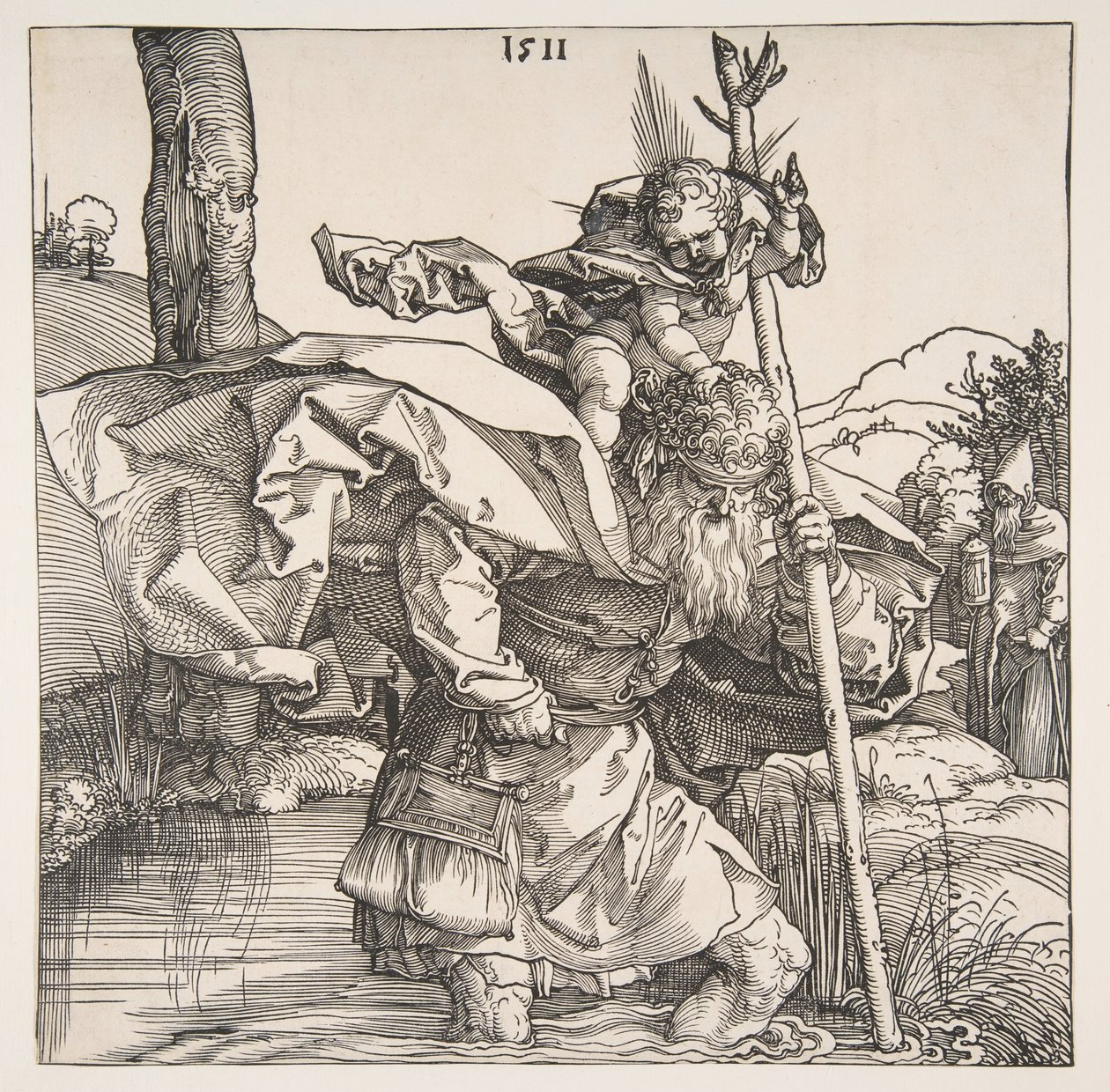 Saint Christophe, 1511 - Albrecht Dürer
