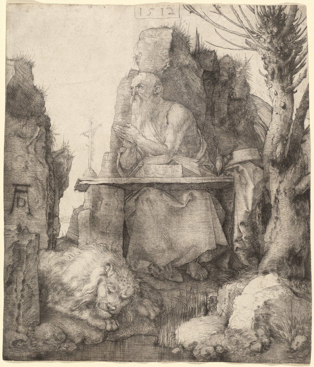 Saint Jérôme près du saule têtard - Albrecht Dürer