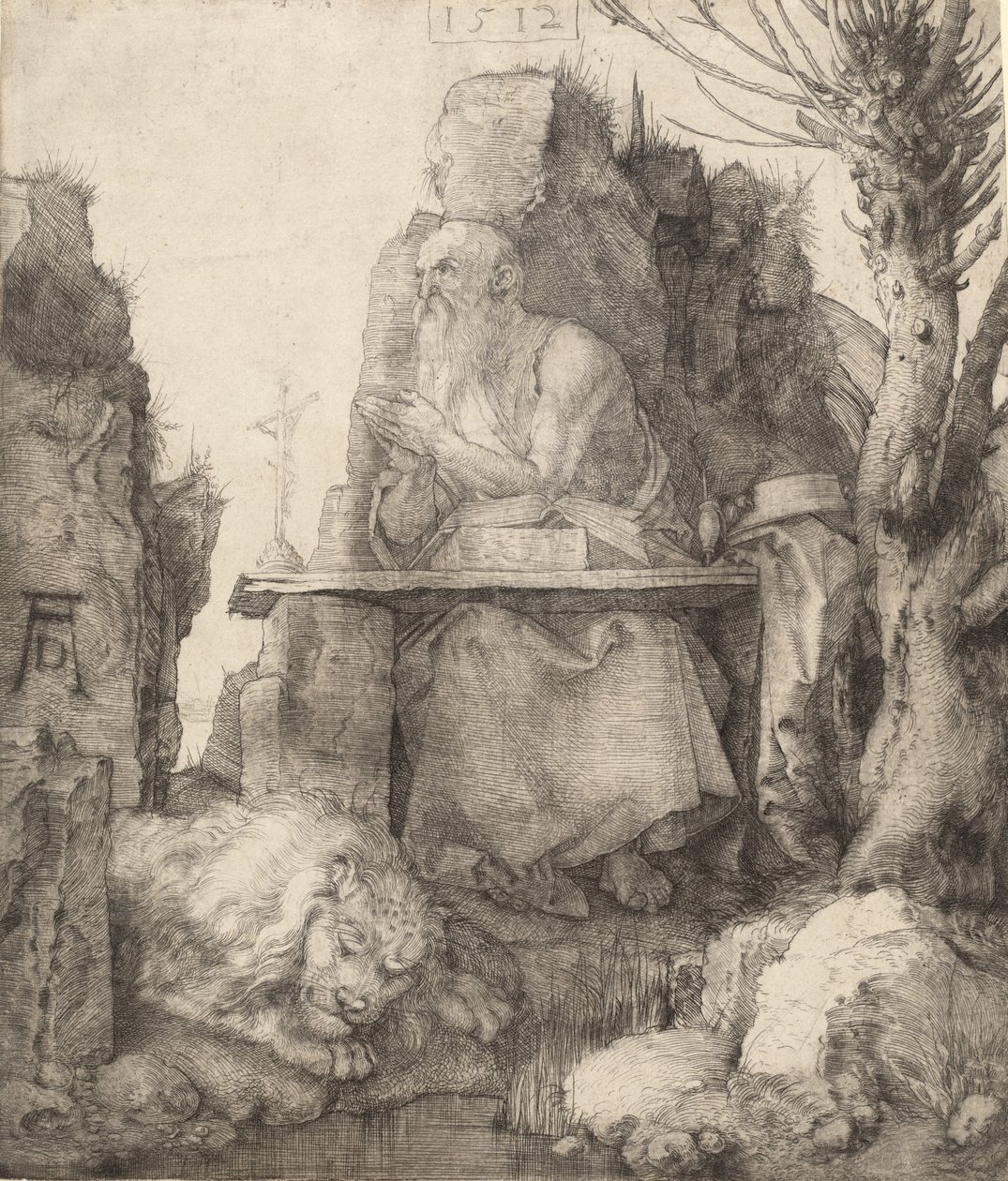 Saint Jérôme près du saule pollard, 1512 - Albrecht Dürer