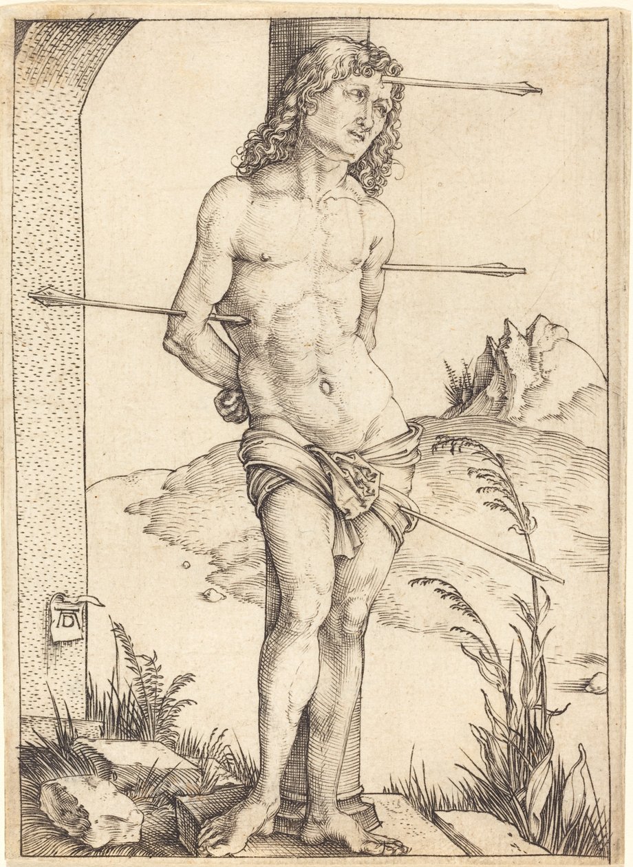 Saint Sébastien attaché à la colonne - Albrecht Dürer