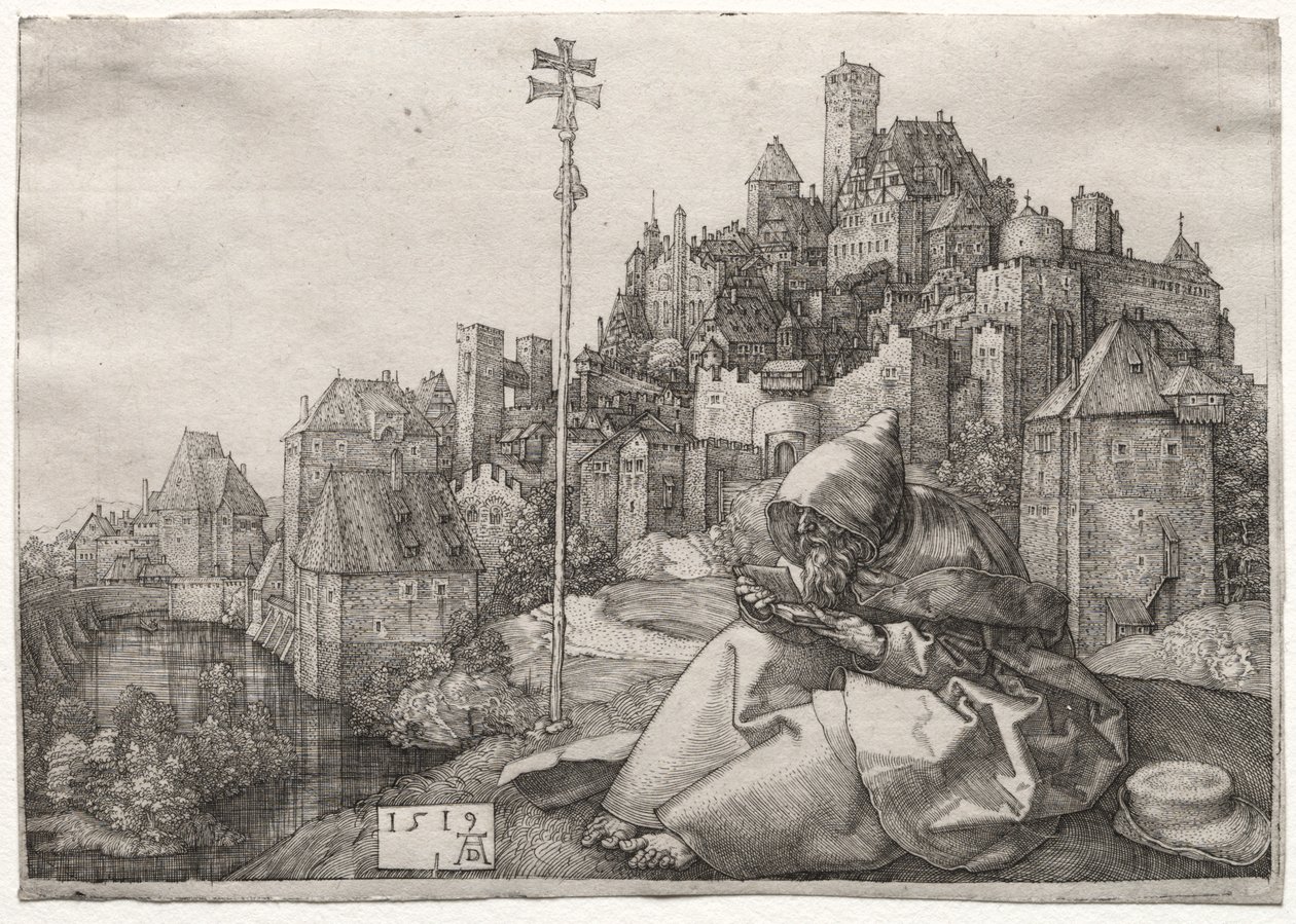 Saint Antoine Lisant - Albrecht Dürer