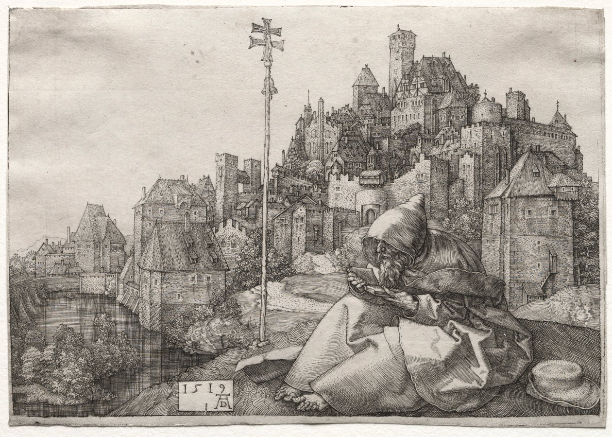 Saint Antoine Lisant, 1519 - Albrecht Dürer