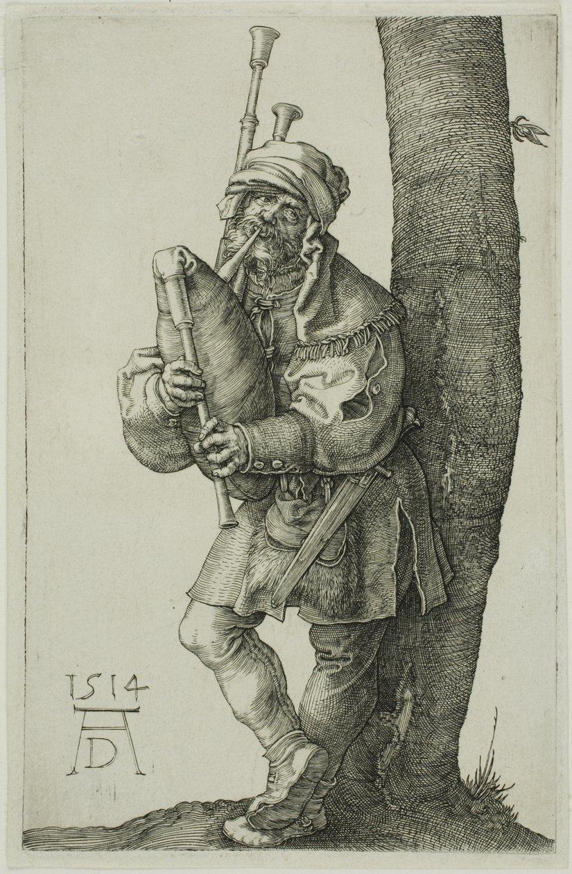 Le joueur de cornemuse - Albrecht Dürer