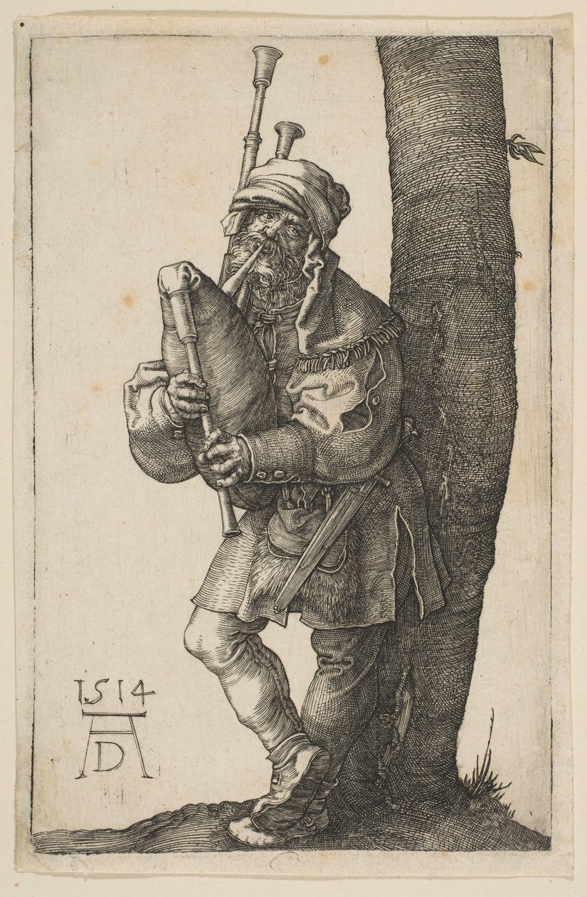 Le Joueur de Cornemuse, 1514 - Albrecht Dürer