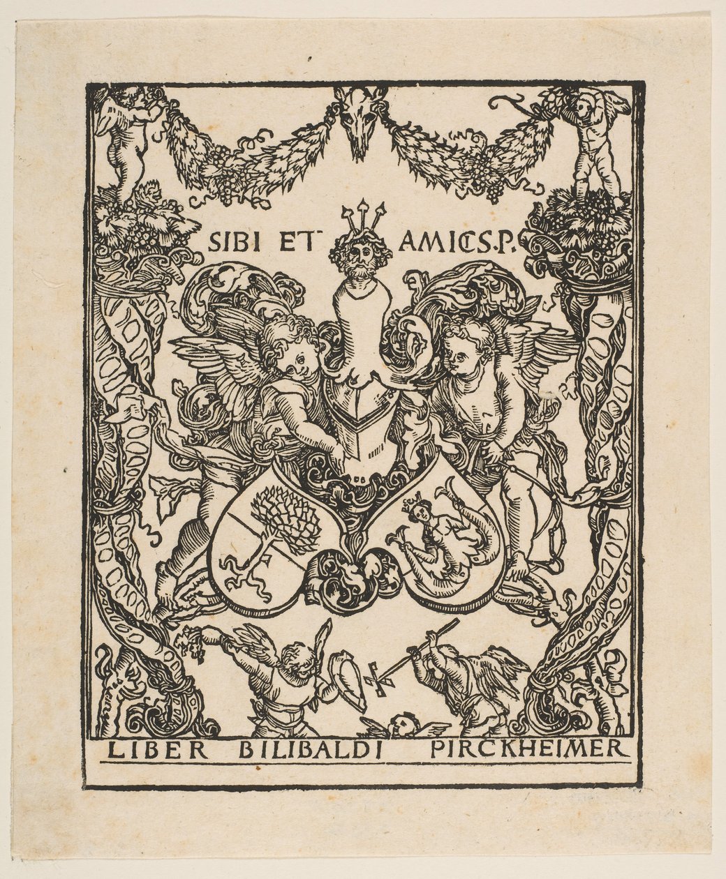 Ex-libris de Wilibald Pirckheimer - Albrecht Dürer