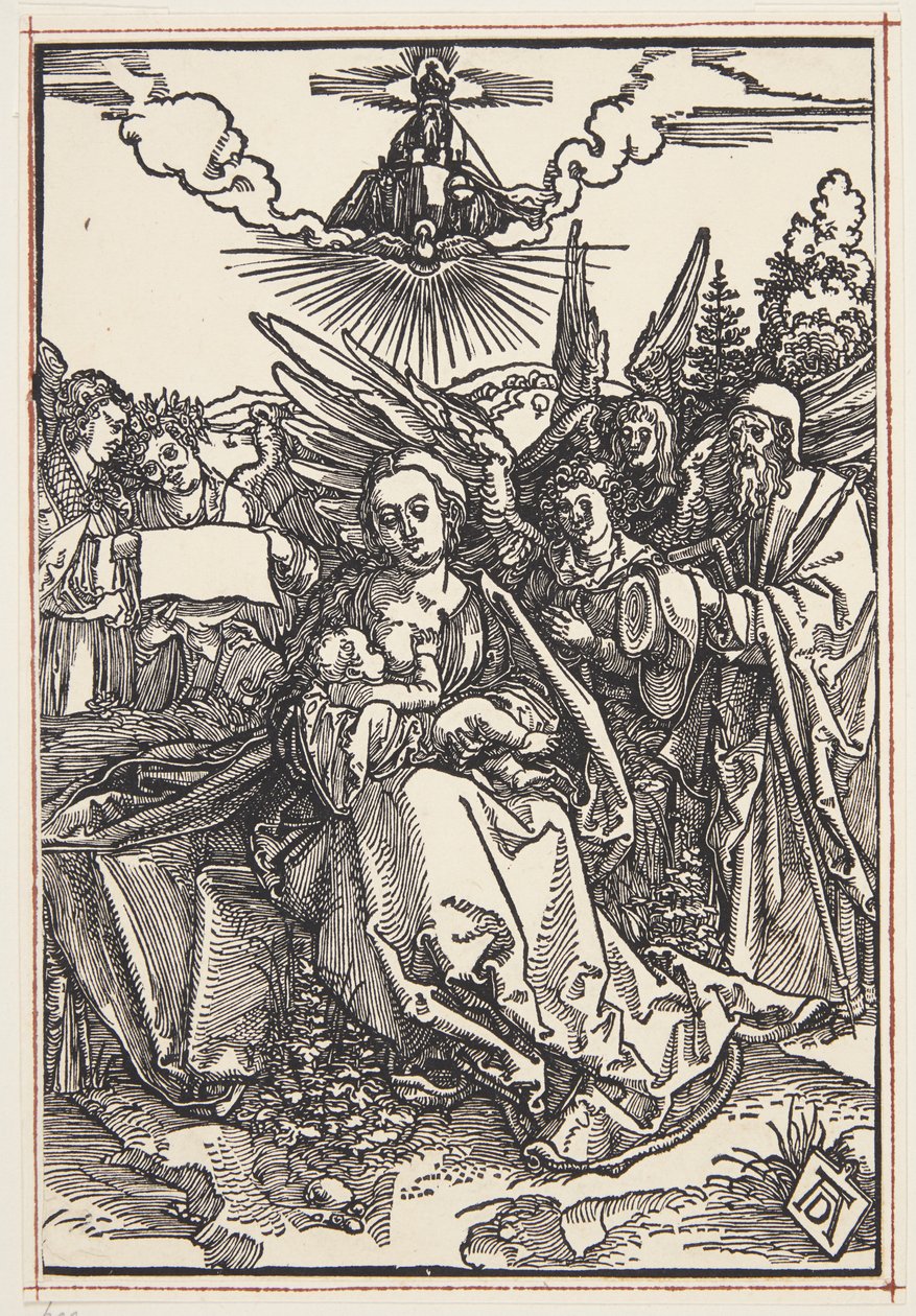 La Sainte Famille avec cinq anges - Albrecht Dürer