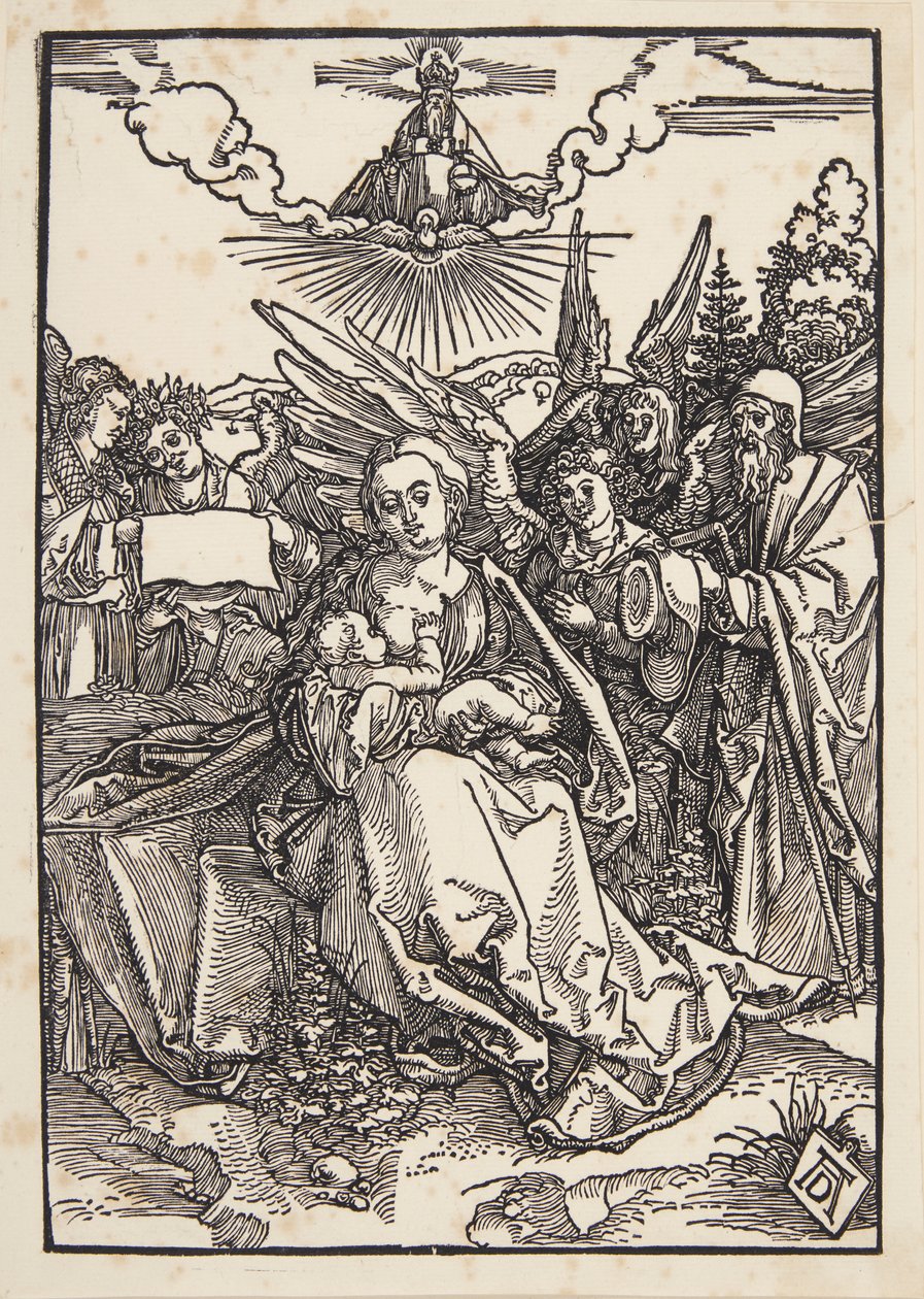 La Sainte Famille avec cinq anges - Albrecht Dürer