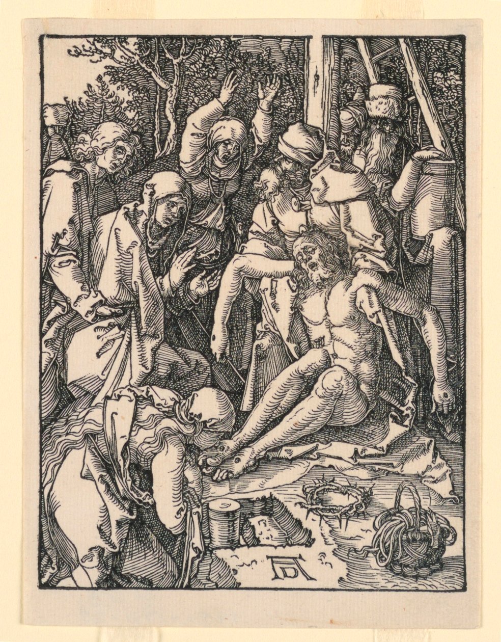 La Lamentation, de la série La Petite Passion - Albrecht Dürer