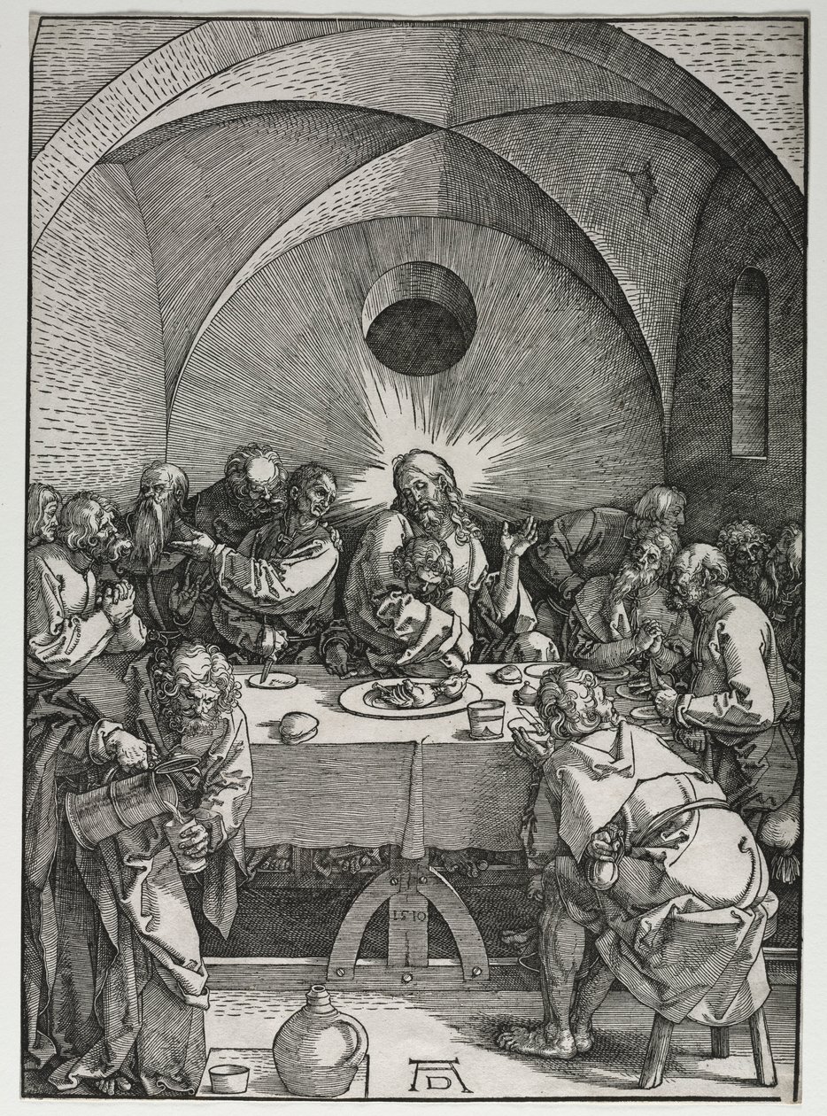La Grande Passion : La Dernière Cène, 1510 - Albrecht Dürer