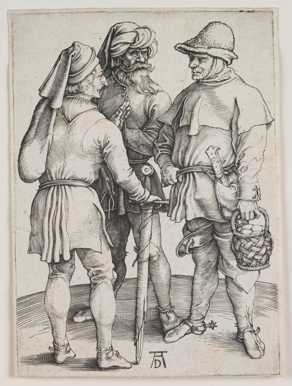 Trois paysans en conversation - Albrecht Dürer