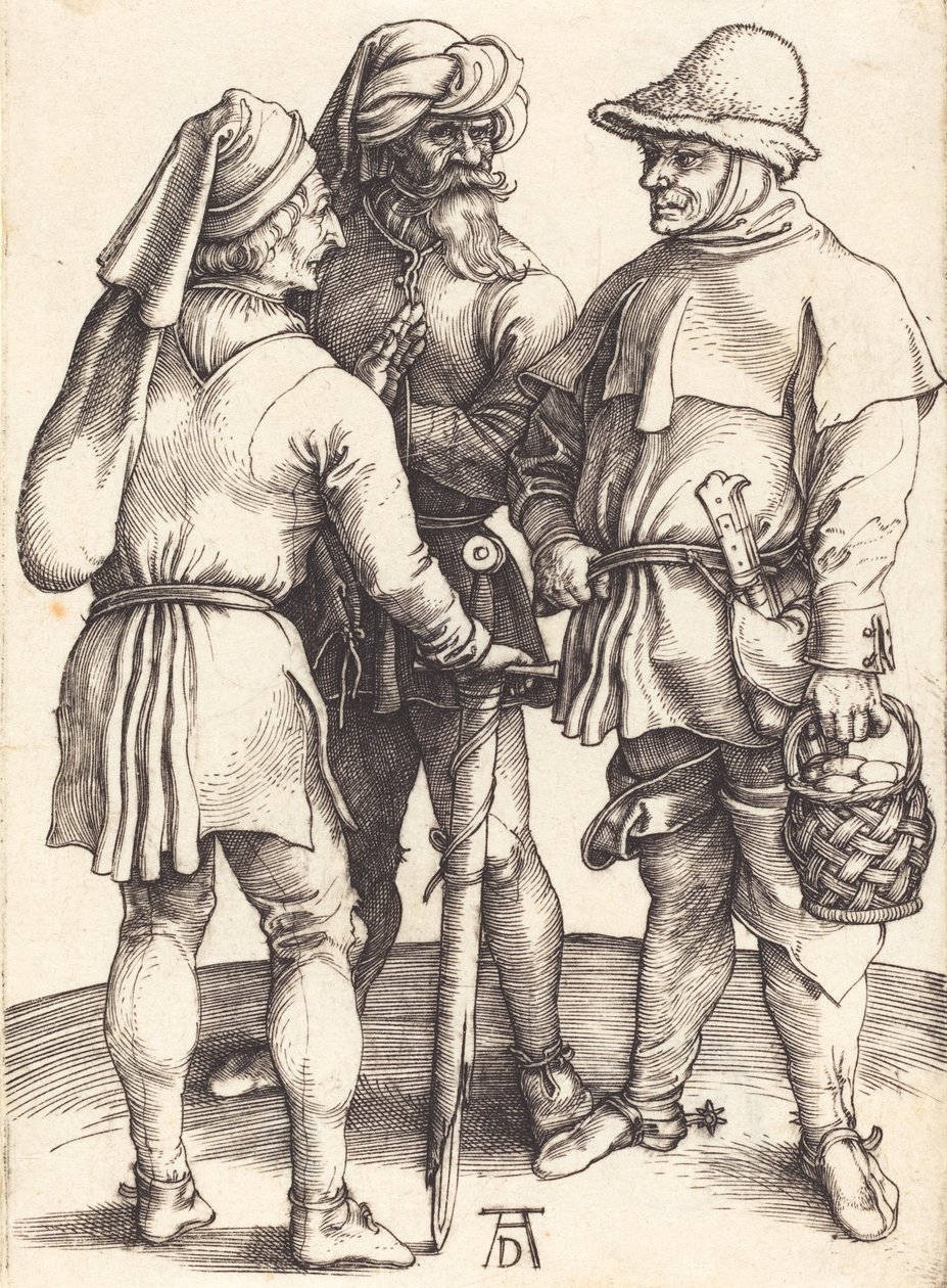 Trois Paysans en Conversation, vers 1497 - Albrecht Dürer
