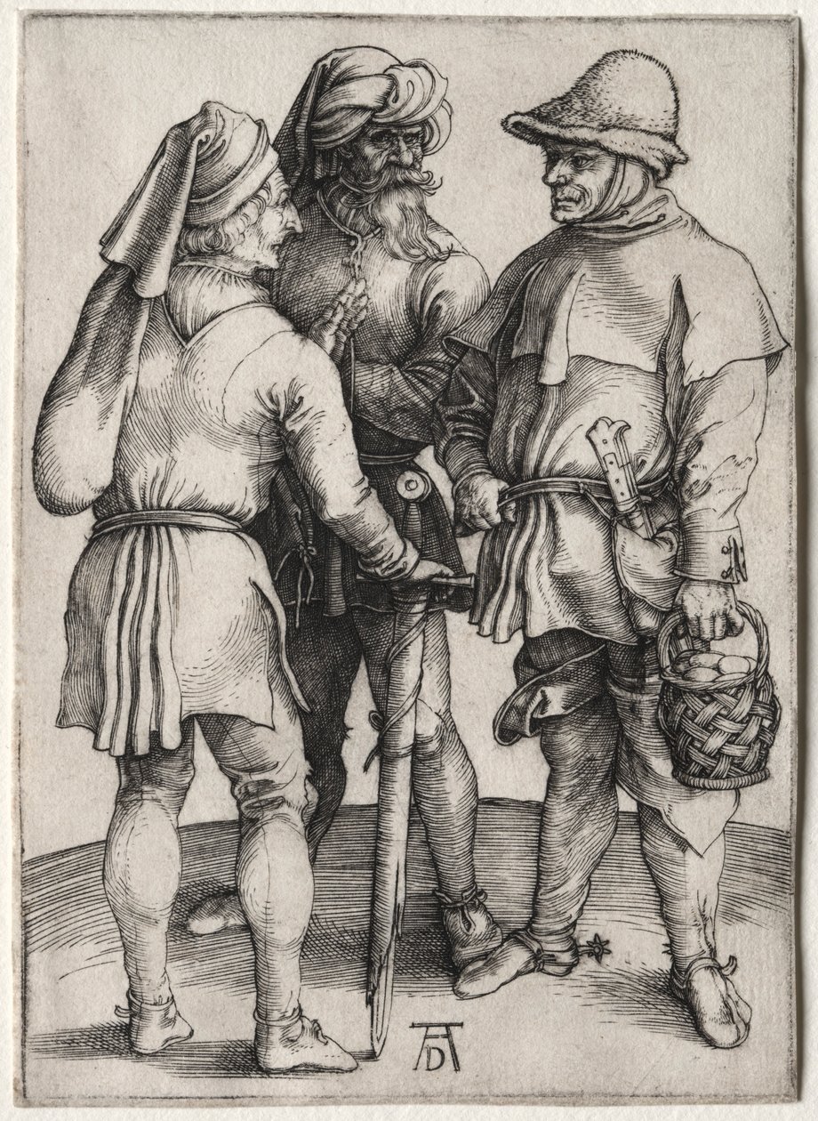 Trois paysans en conversation, vers 1497 - Albrecht Dürer