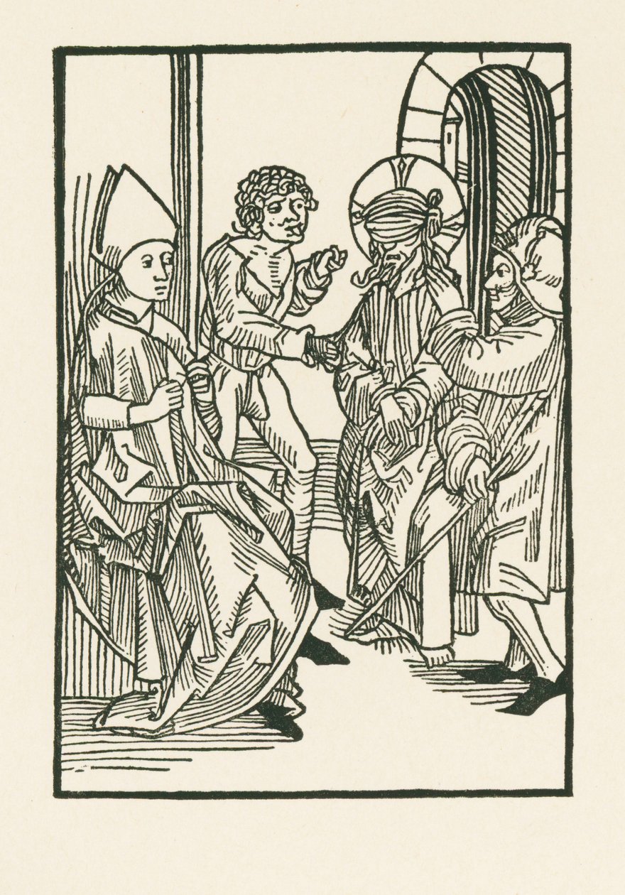 Le Christ devant Caïphe - Albrecht Dürer or Duerer