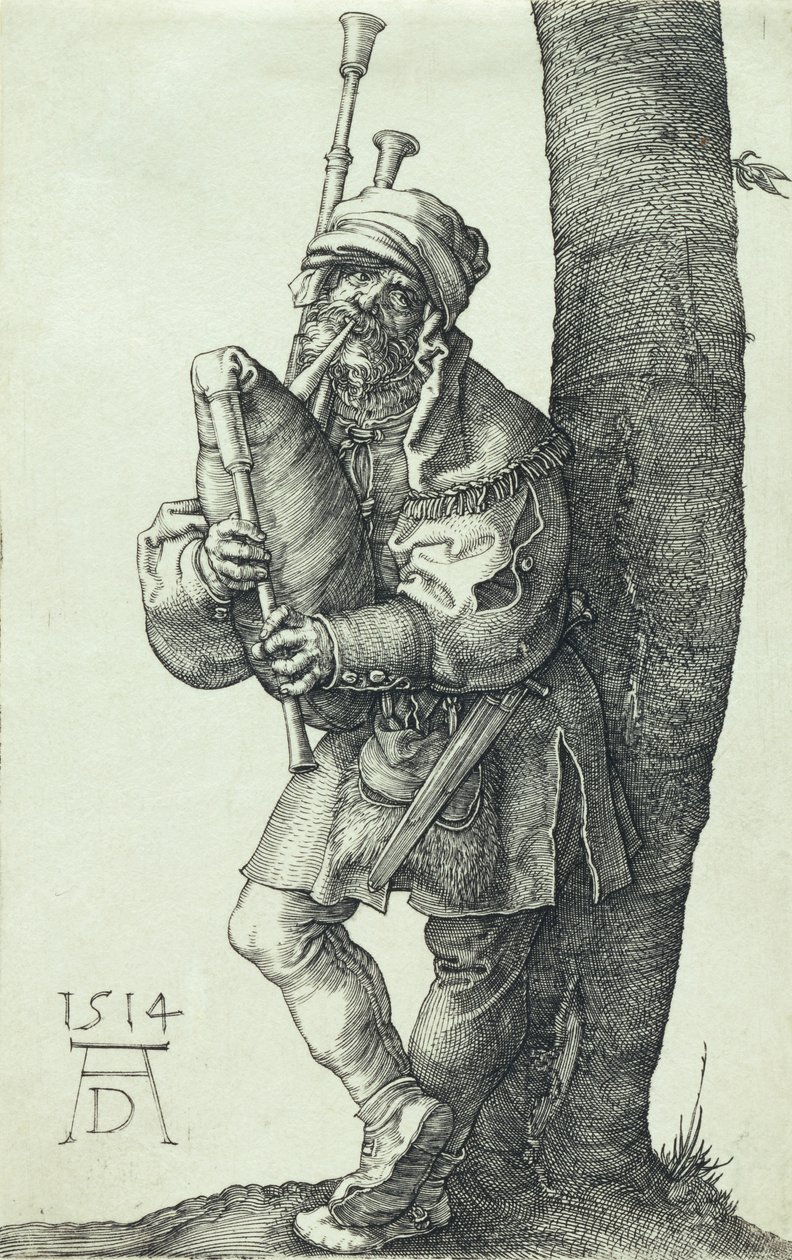 Le joueur de cornemuse - Albrecht Dürer