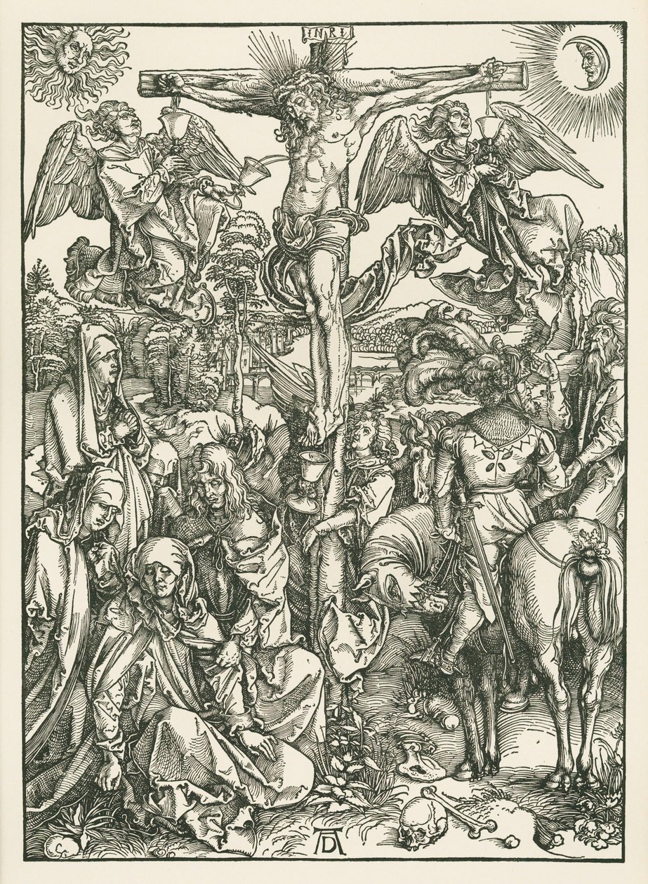 La Crucifixion, vers 1498 (gravure sur bois) - Albrecht Dürer or Duerer