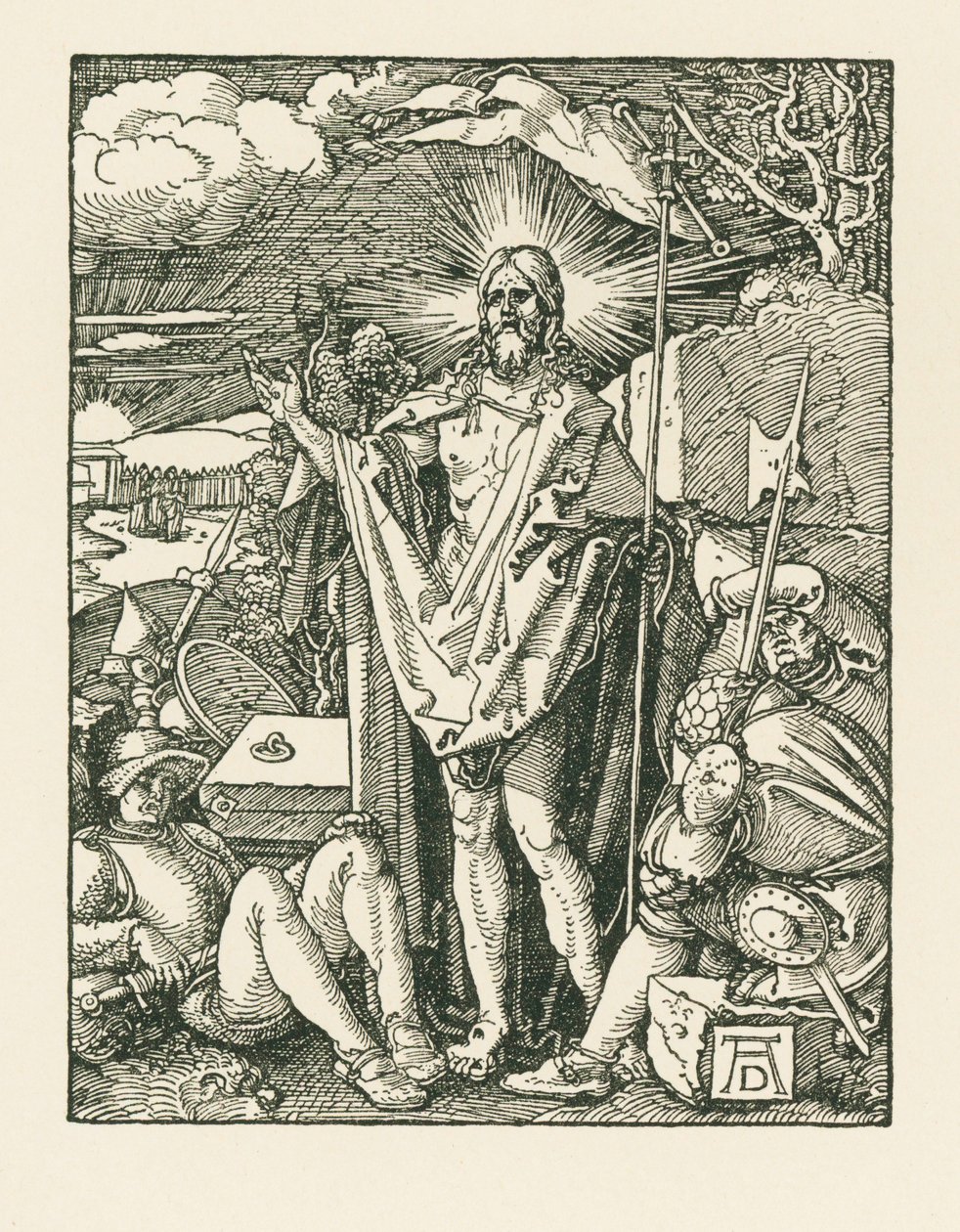La Résurrection, vers 1510 (gravure sur bois) - Albrecht Dürer or Duerer