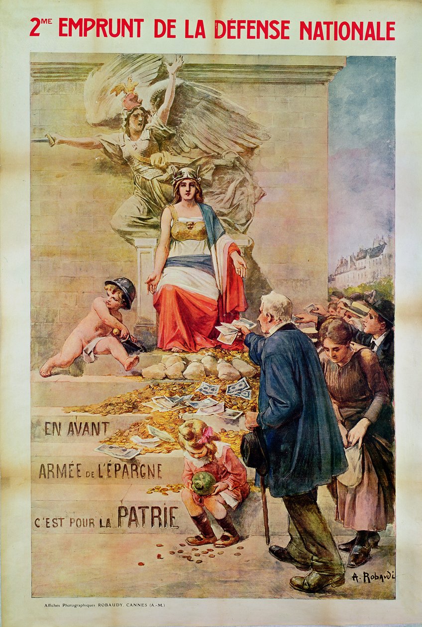 Affiche pour le Deuxième Emprunt pour la Défense Nationale - Alcide Theophile Robaudi