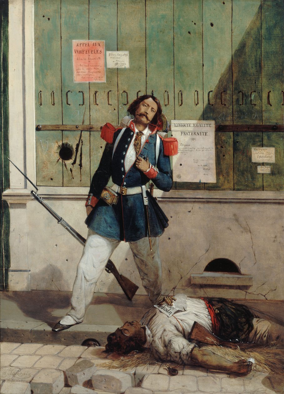Garde nationale blessé - Alcide Joseph Lorentz