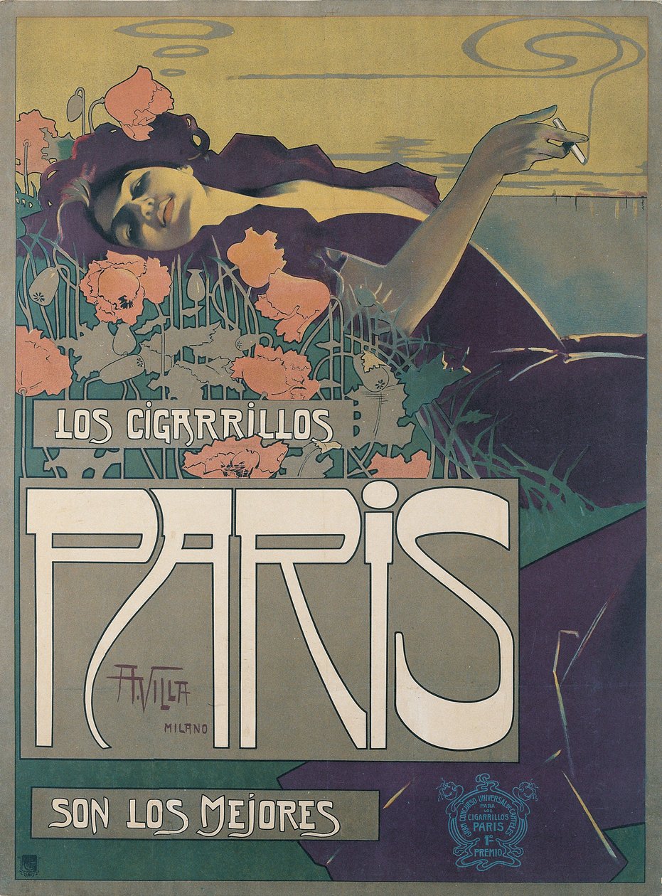 Los Cigarillos Paris, 1901 - Aleardo Villa