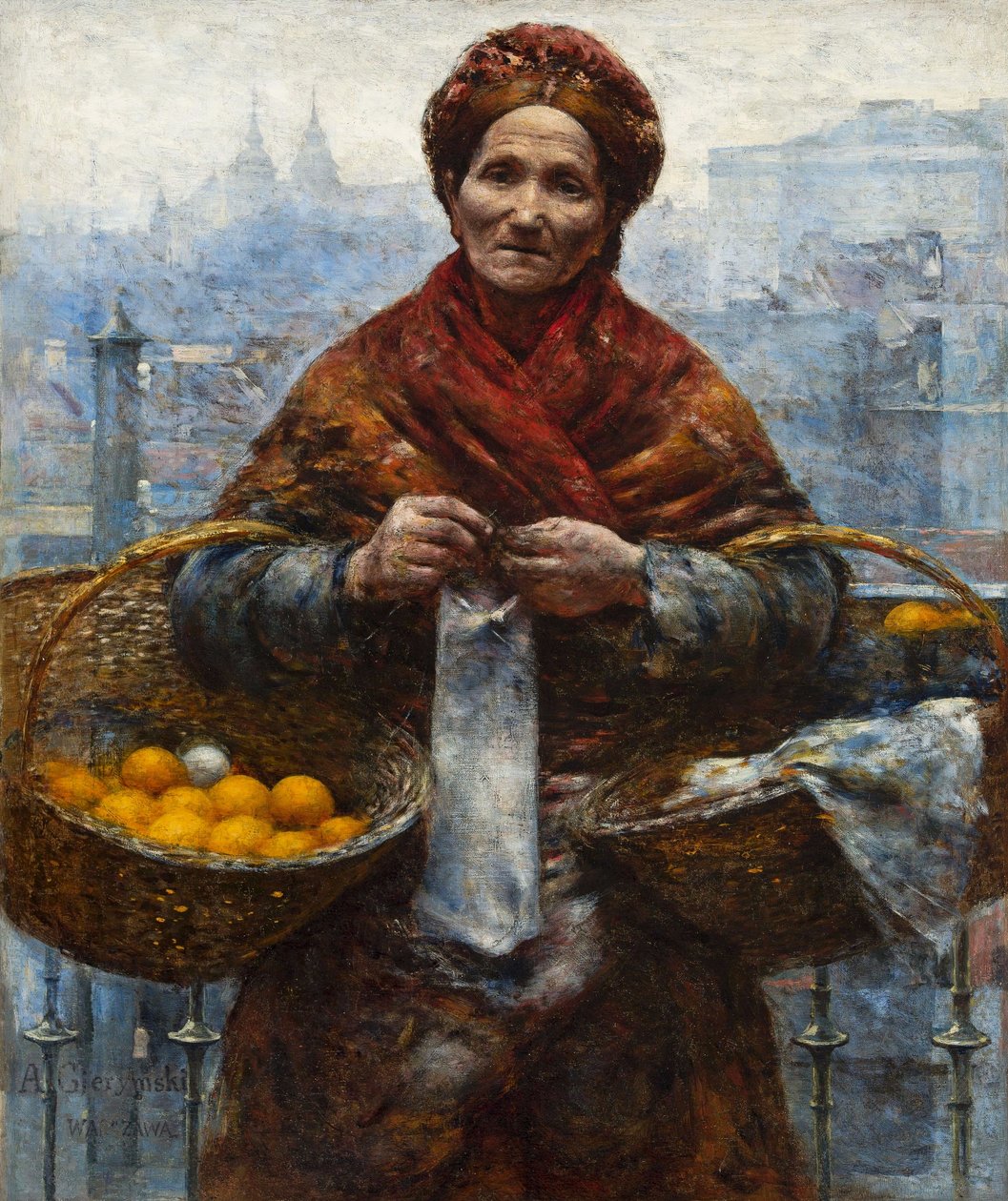 Femme juive vendant des oranges - Aleksander Gierymski