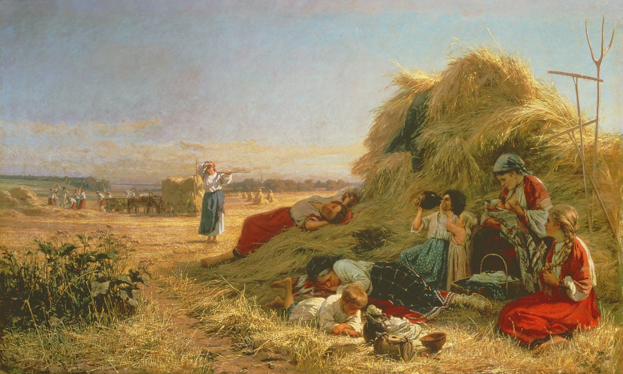 Travail dans les champs - Aleksandr Pavlovich Bryullov