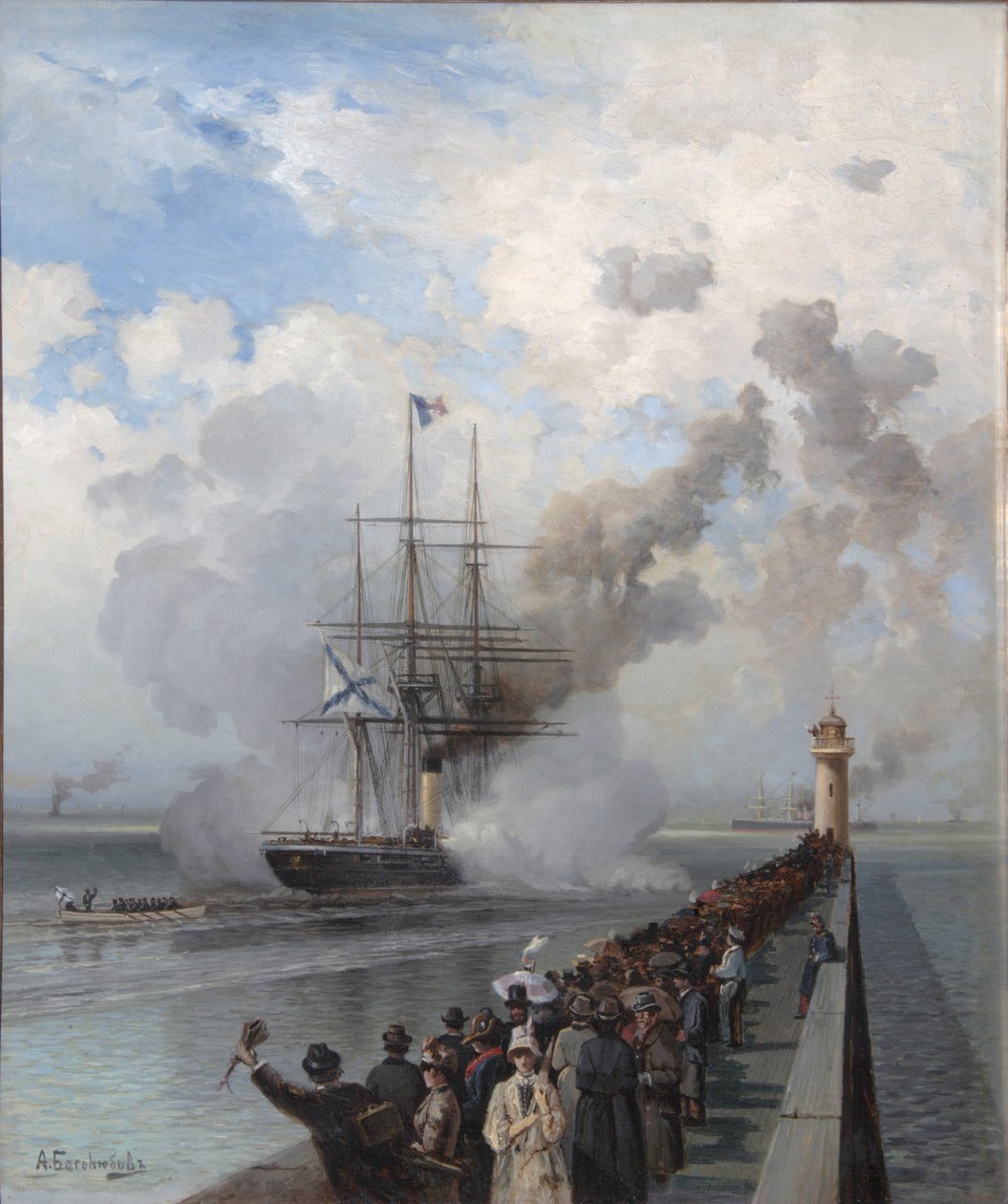 Clipper à vis russe Razboynik, 1888 - Aleksei Petrovich Bogolyubov