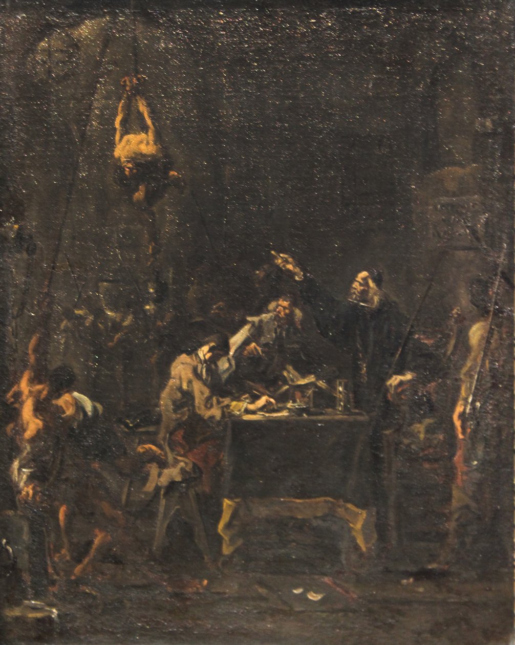 Interrogatoire douloureux (scène de torture) - Alessandro Magnasco