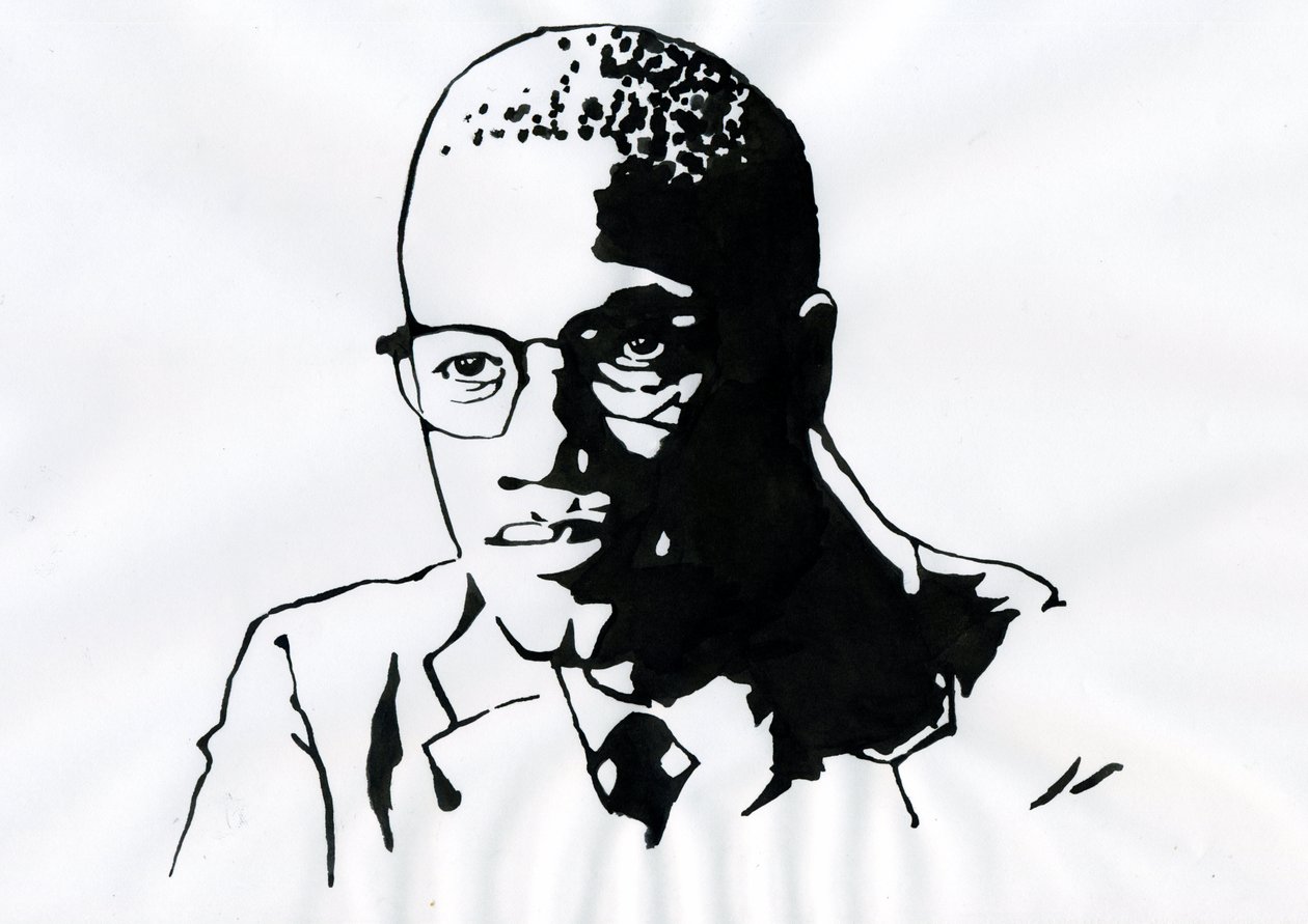 Malcolm X (1925-1965) Activiste afro-américain - Alessandro Lonati