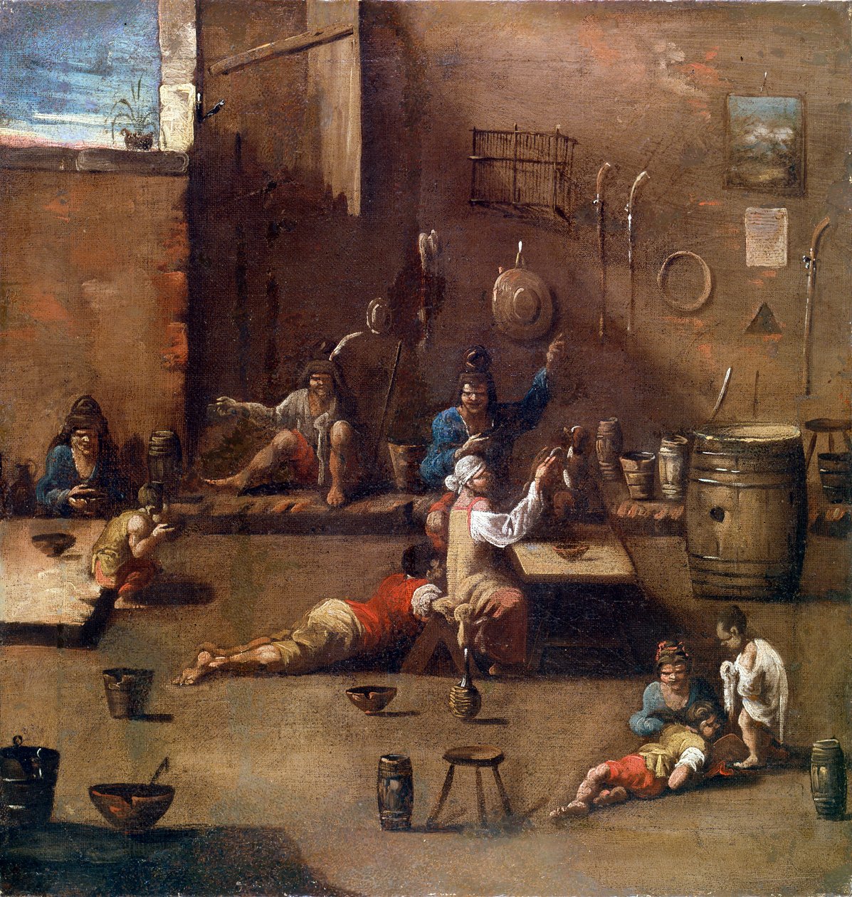Dressage de chiens, vers 1690-1745 - Alessandro Magnasco