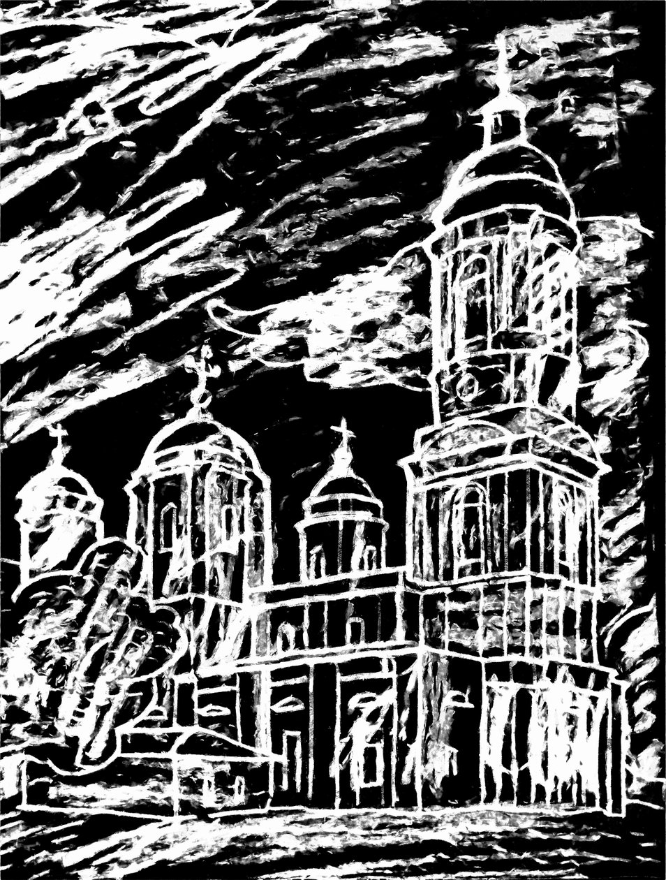 Église sous les nuages, 2020 - Alex Caminker