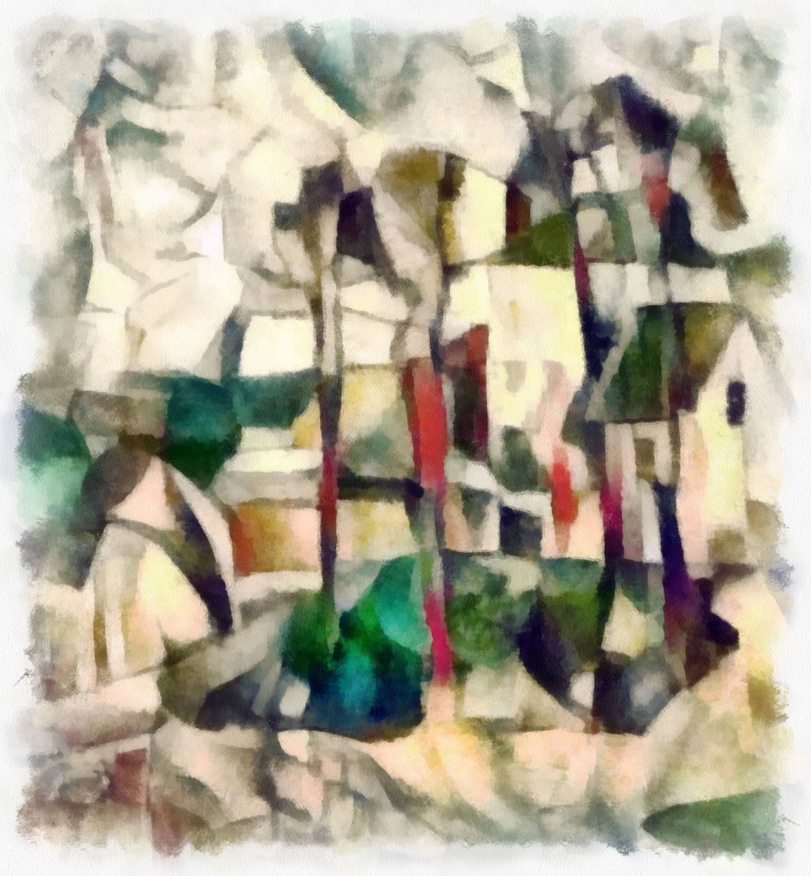 Vue (verte) #21, 2016 - Alex Caminker