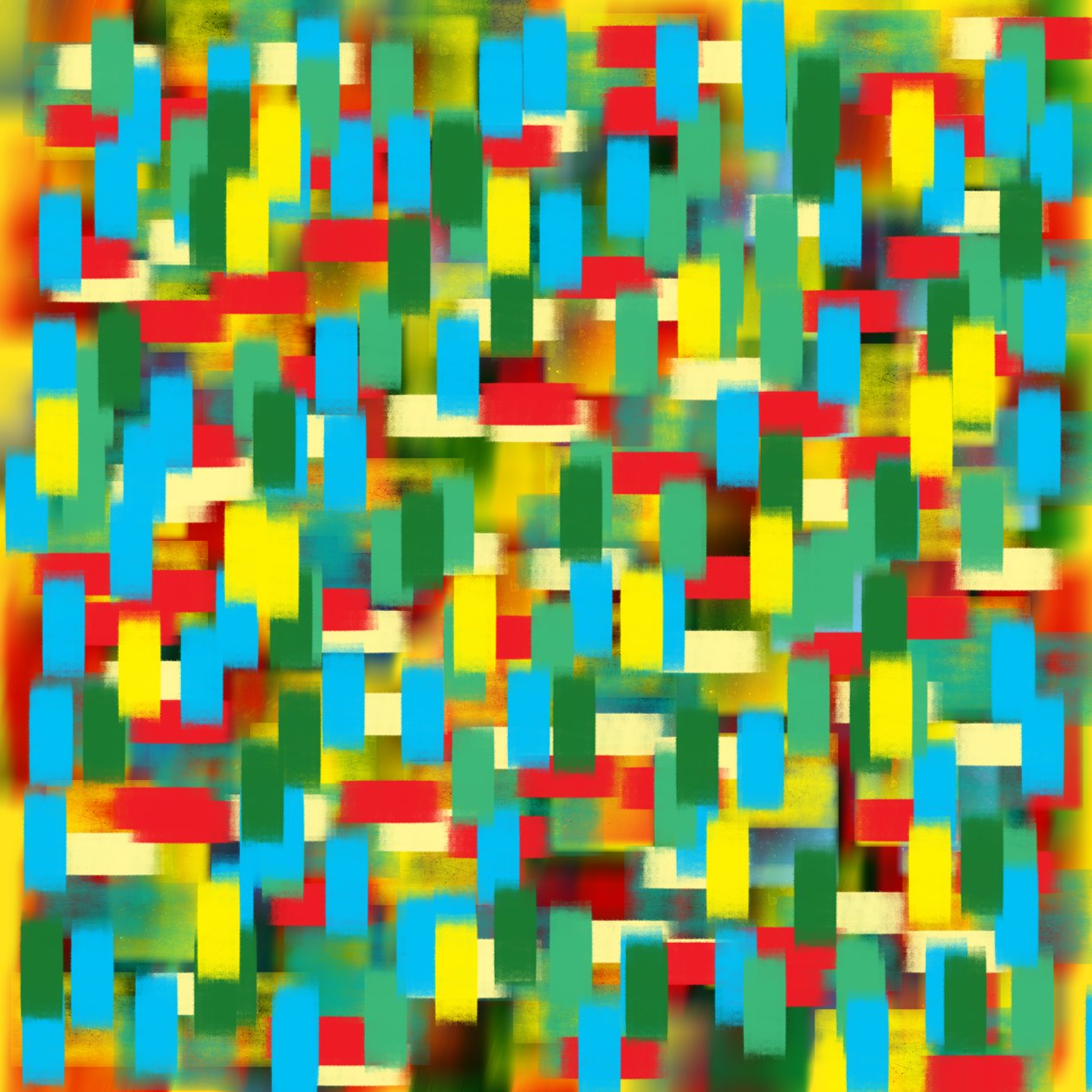 pointillisme vertical bleu, 2019 - Alex Caminker