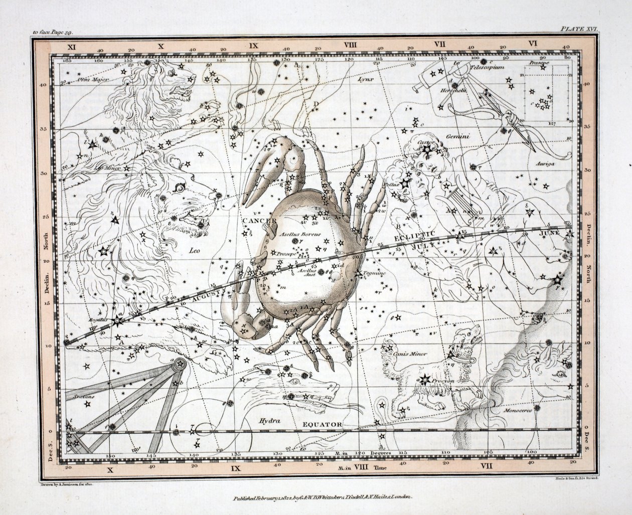 Les Constellations (Planche XVI) Cancer, de 