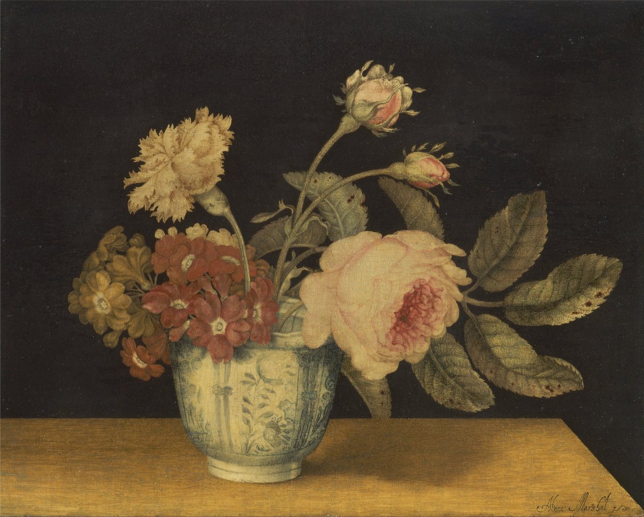 Fleurs dans un pot de Delft - Alexander Marshal