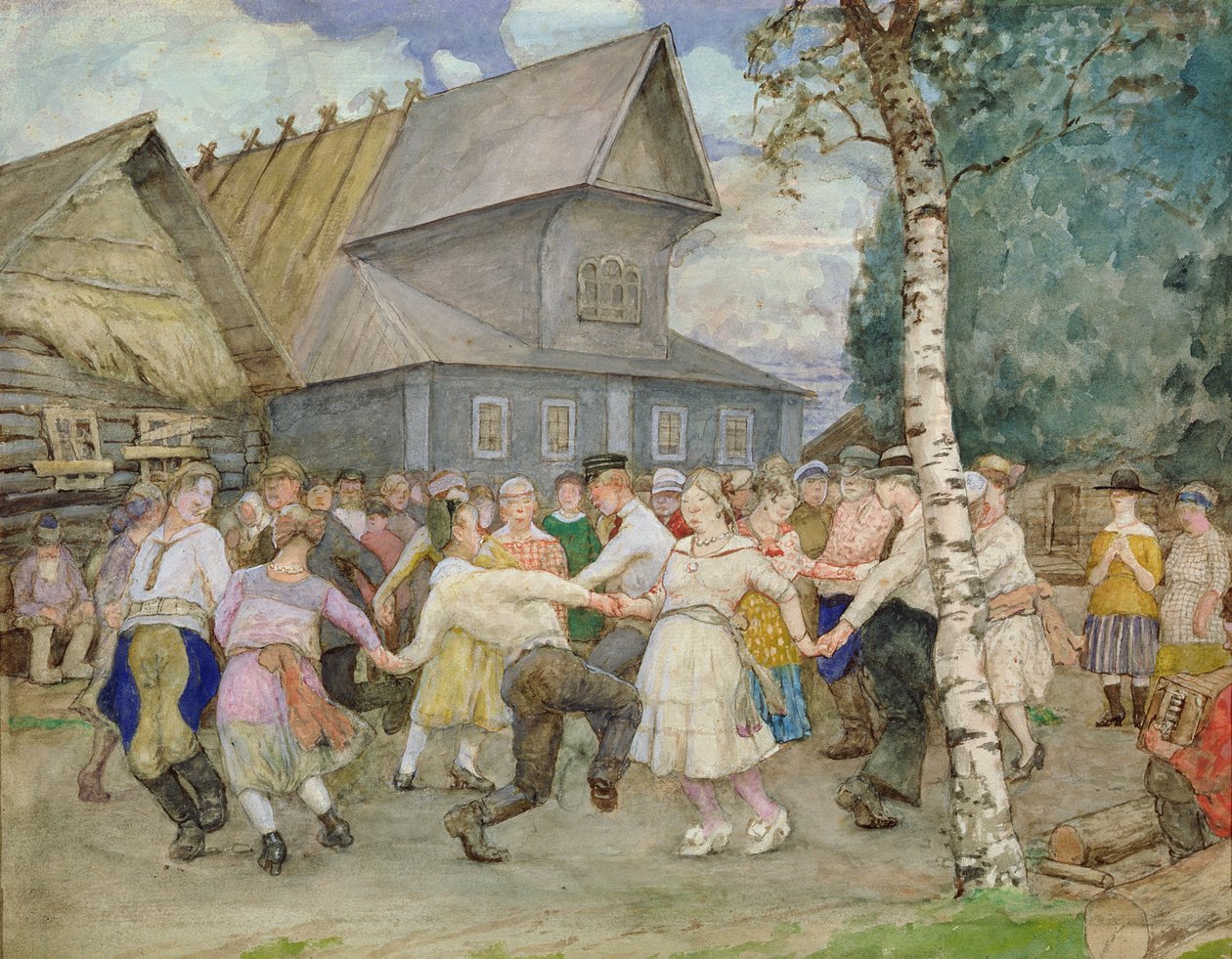 Danse de campagne, 1917-22 - Alexander Ivanovich Vakhrameyev