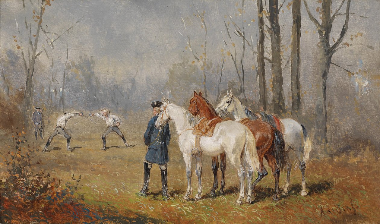 Le duel - Alexander von Bensa