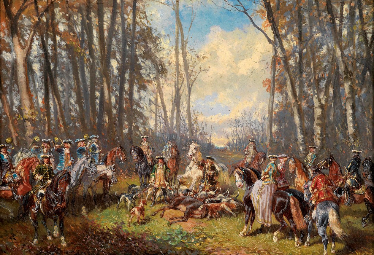 Après une chasse réussie - Alexander von Bensa